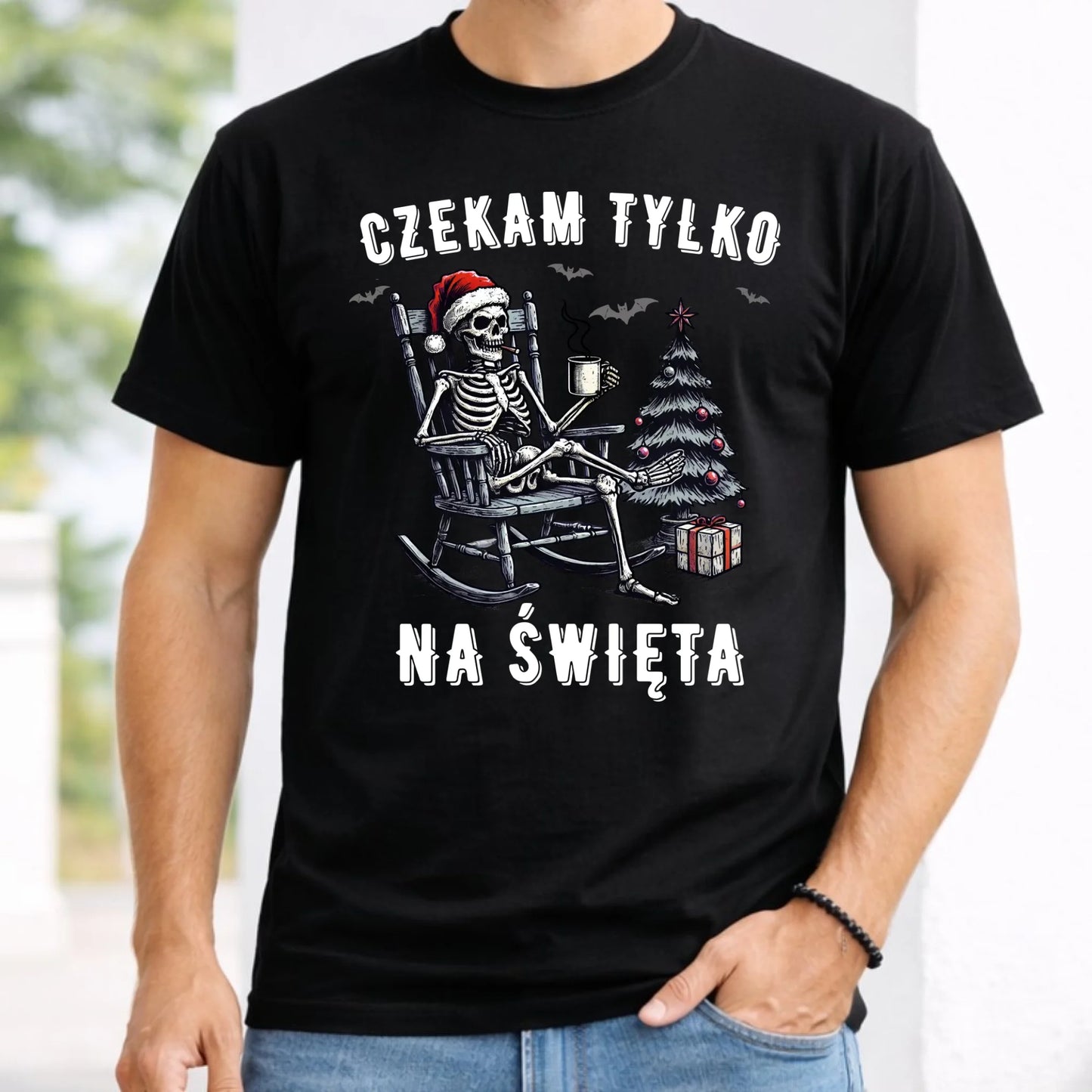 Koszulka męska świąteczna - Czekam tylko na święta BN56