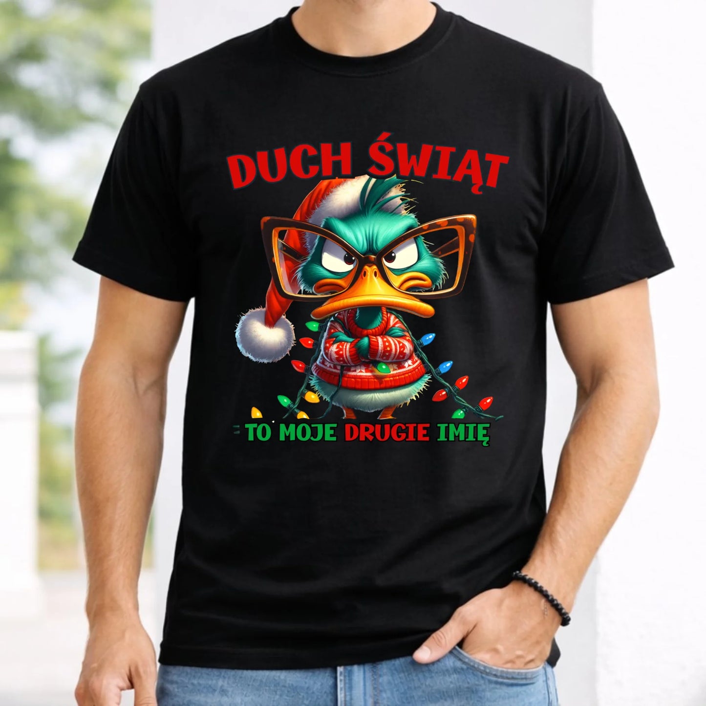Koszulka męska świąteczna - Duch Świąt to moje drugie imię BN76
