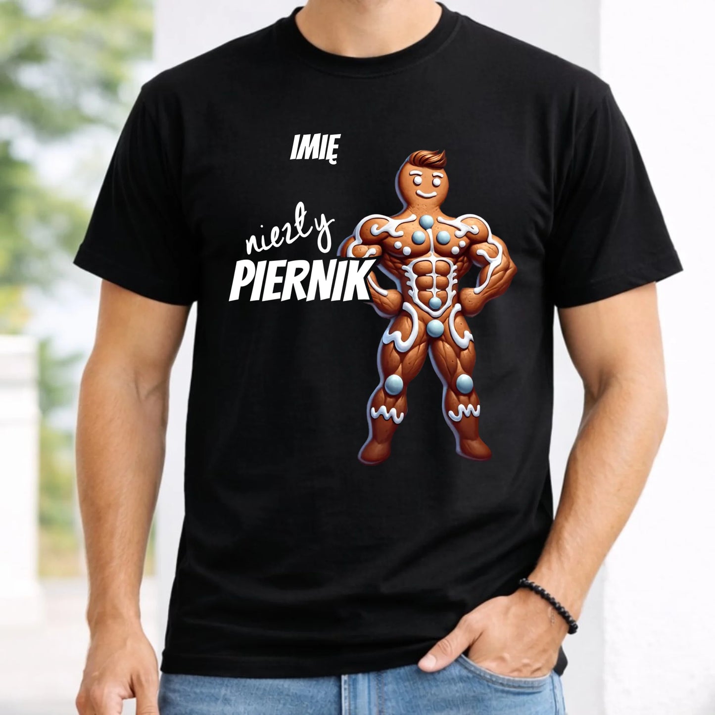 Koszulka męska świąteczna - Niezły piernik - personalizowana BN24