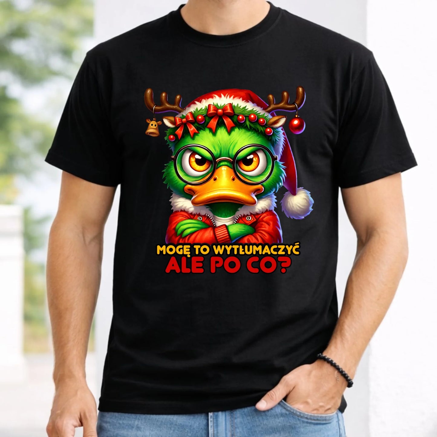 Koszulka męska świąteczna - Mogę to wytłumaczyć Ale po co? BN77