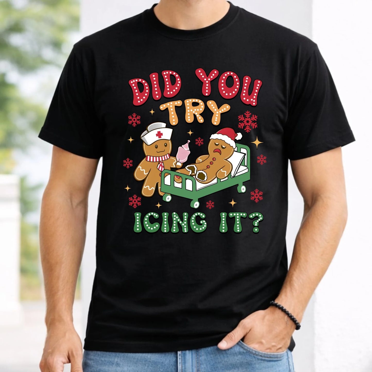 Koszulka męska świąteczna - Did you try icing it? BN78