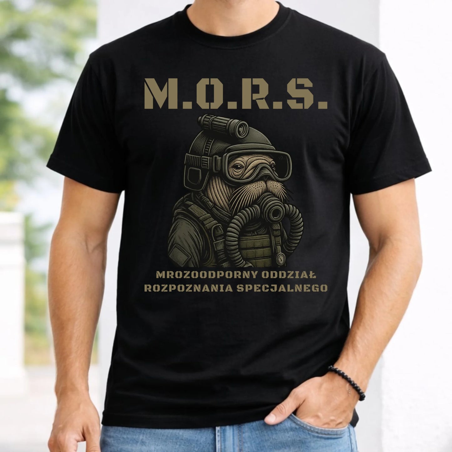 Koszulka męska - prezent dla morsa - M.O.R.S. Mrozoodporny Oddział Rozpoznania Specjalnego HM20