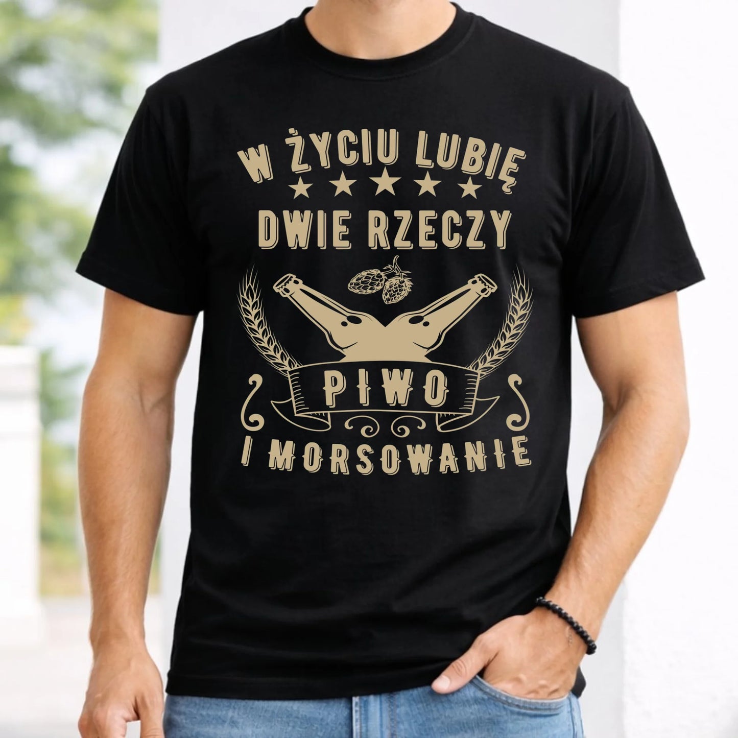 Koszulka męska - prezent dla morsa - Piwo i morsowanie - Mors HM09