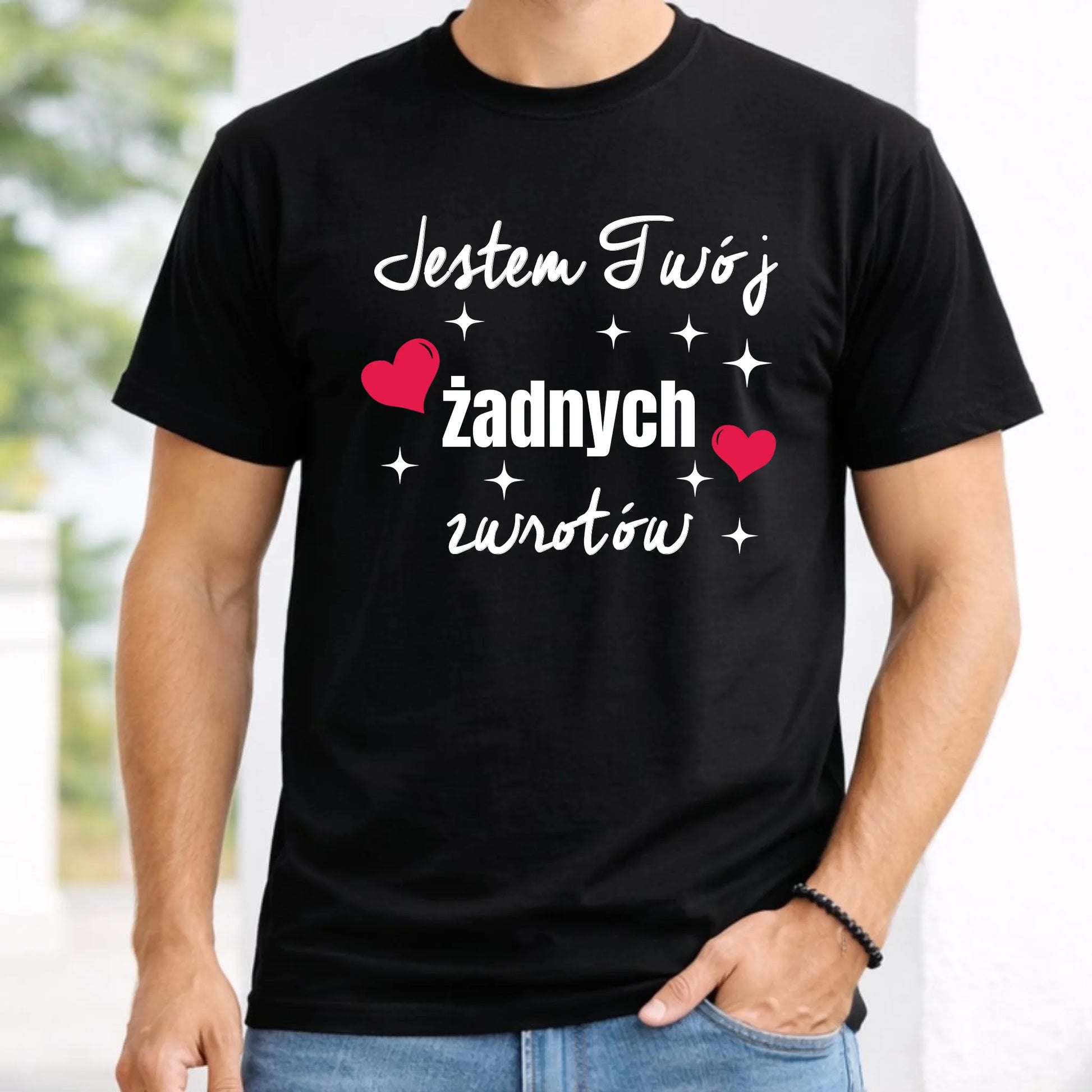 Koszulka męska dla par - Jestem Twój żadnych zwrotów W29 - StoryCups.pl
