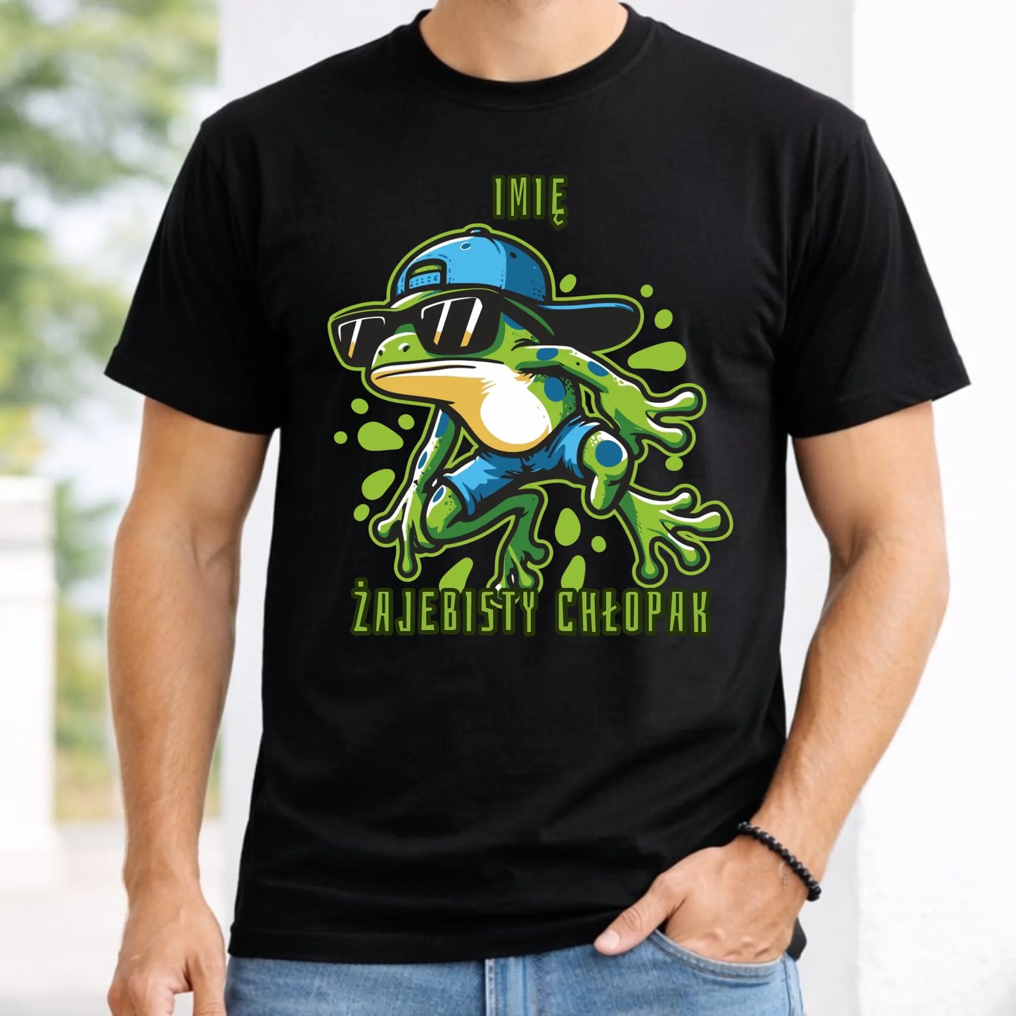 Koszulka męska - Żajebisty Chłopak prezent na Dzień Chłopaka - personalizowana DCH02