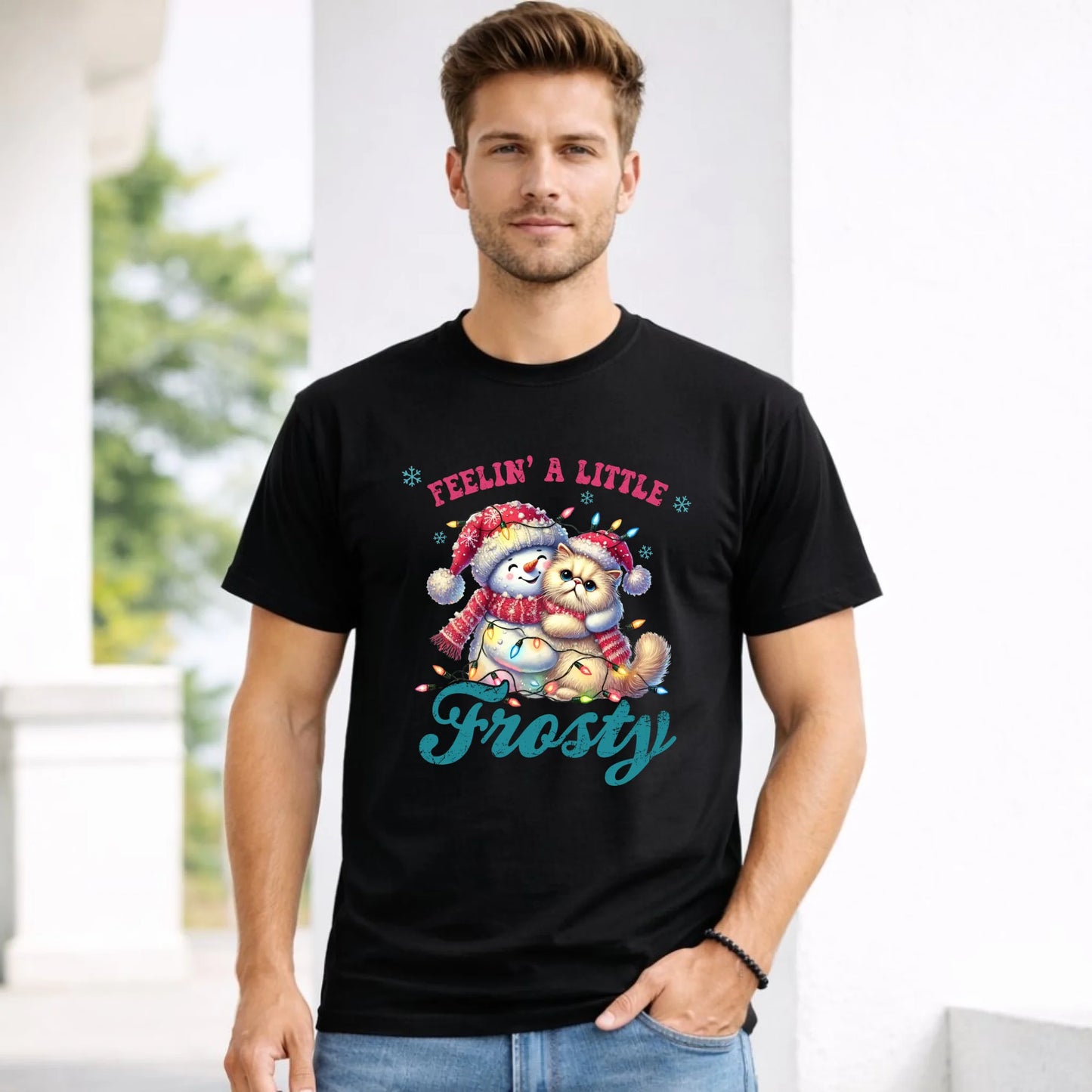 Koszulka męska świąteczna - Feelin' a little frosty BN52