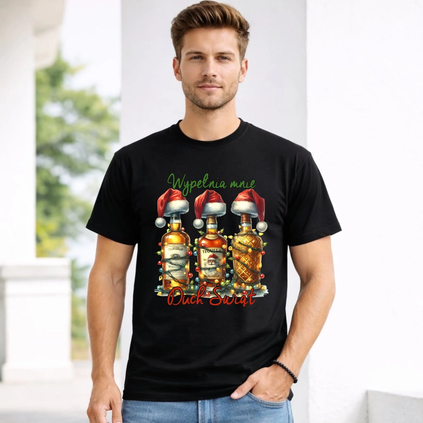 Koszulka męska świąteczna - Wypełnia mnie Duch Świąt BN69