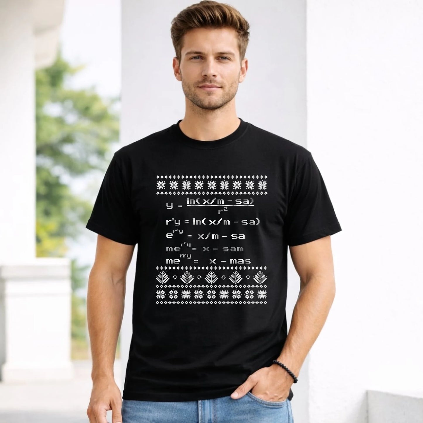 Koszulka męska świąteczna - Zadanie matematyczne BN108