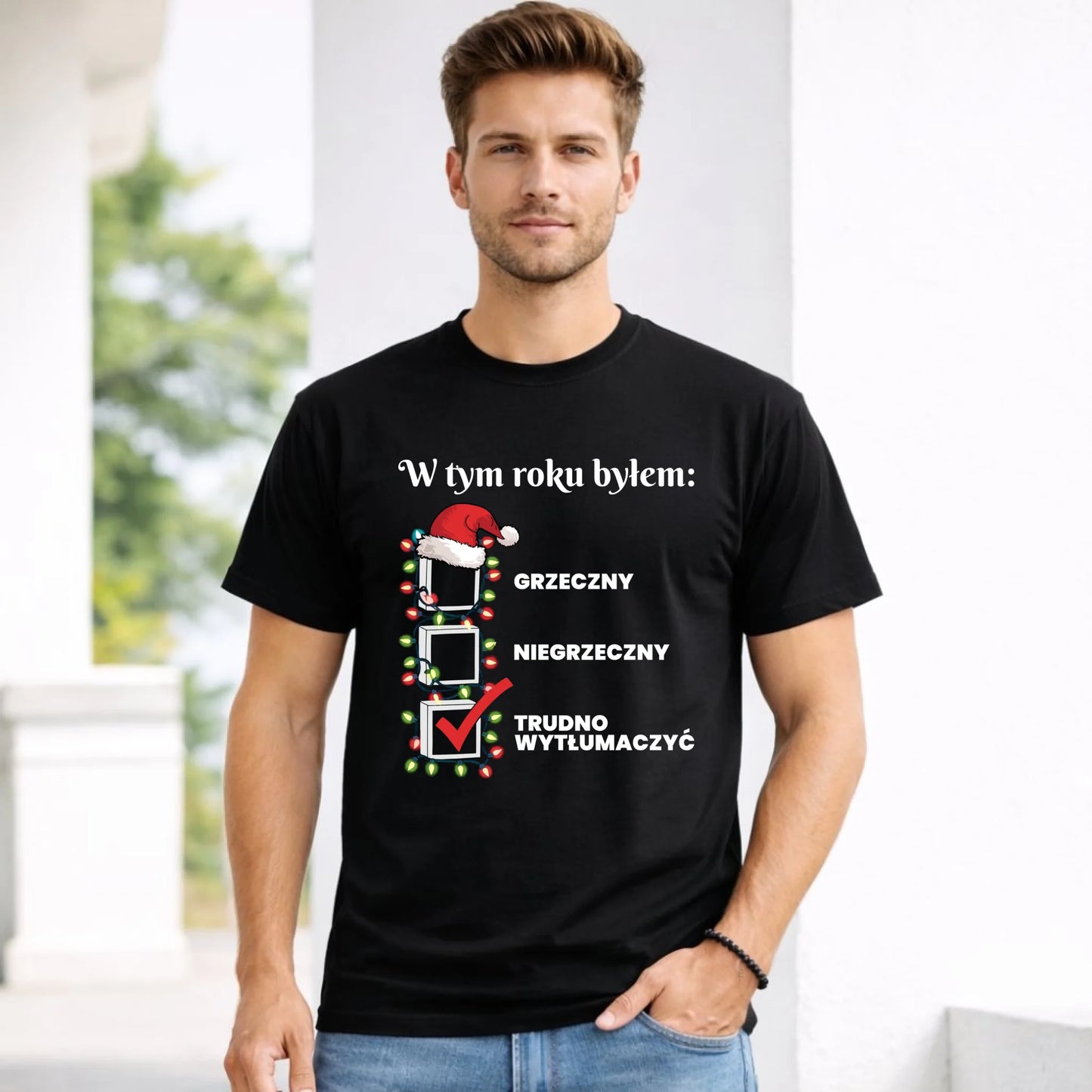 Koszulka męska świąteczna - Trudno wytłumaczyć BN134