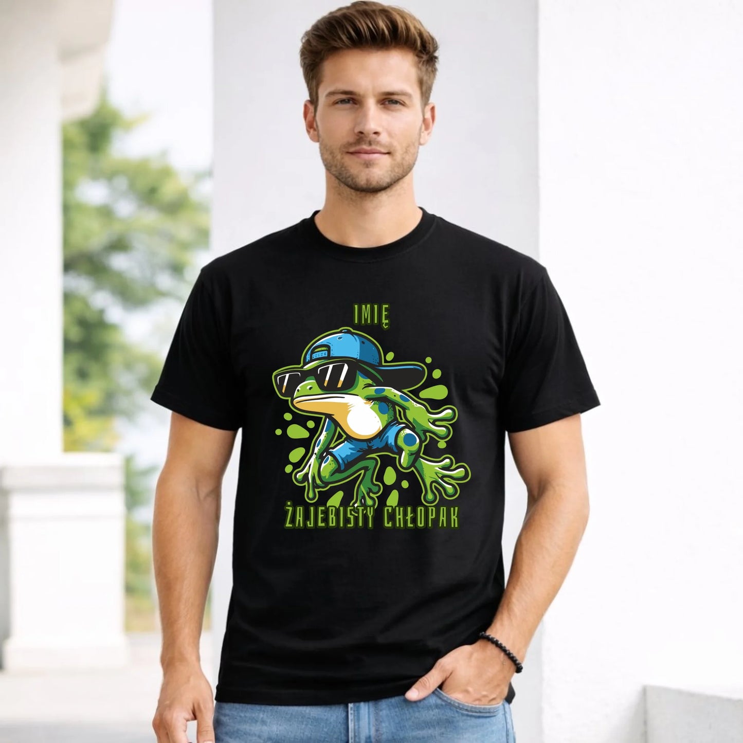 Koszulka męska - Żajebisty Chłopak prezent na Dzień Chłopaka - personalizowana DCH02