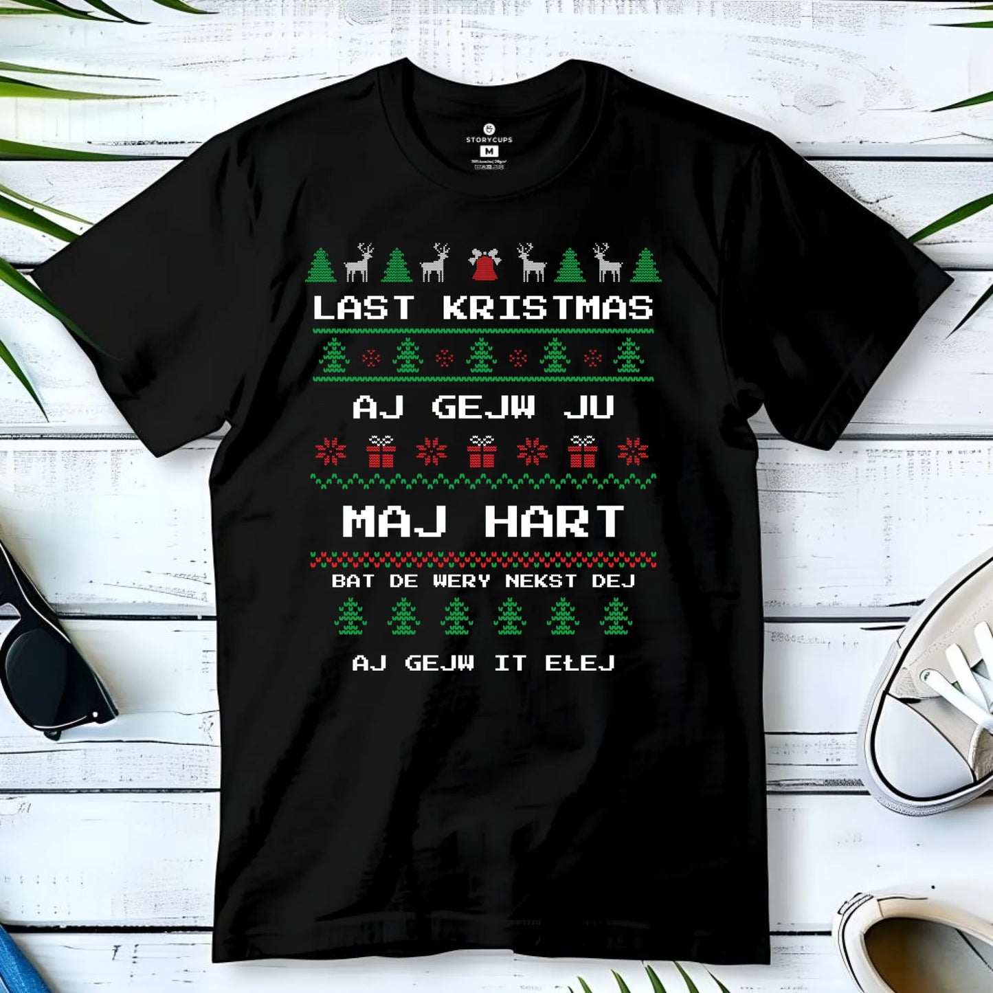 Koszulka męska świąteczna - Last kristmas aj gejw ju maj hart BN13