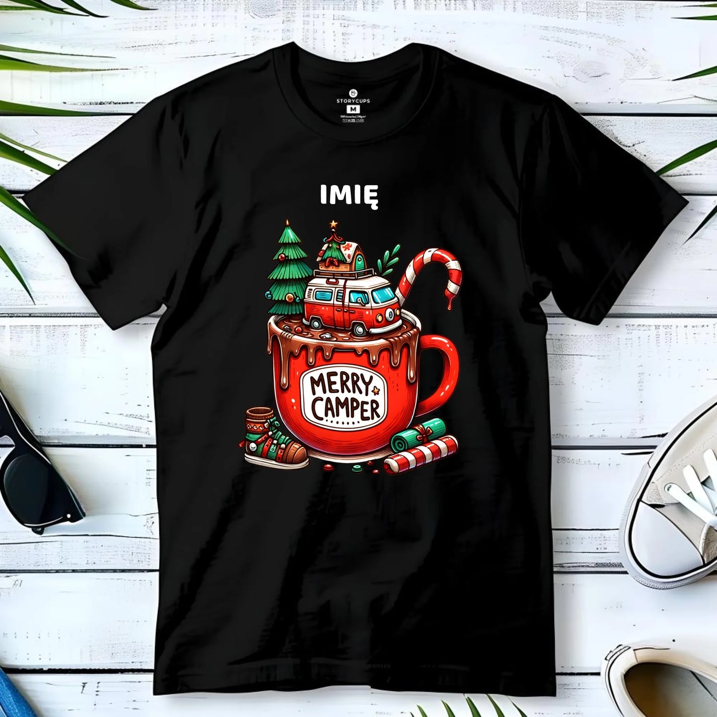 Koszulka męska świąteczna - Kamper Merry Camper - personalizowana BN43