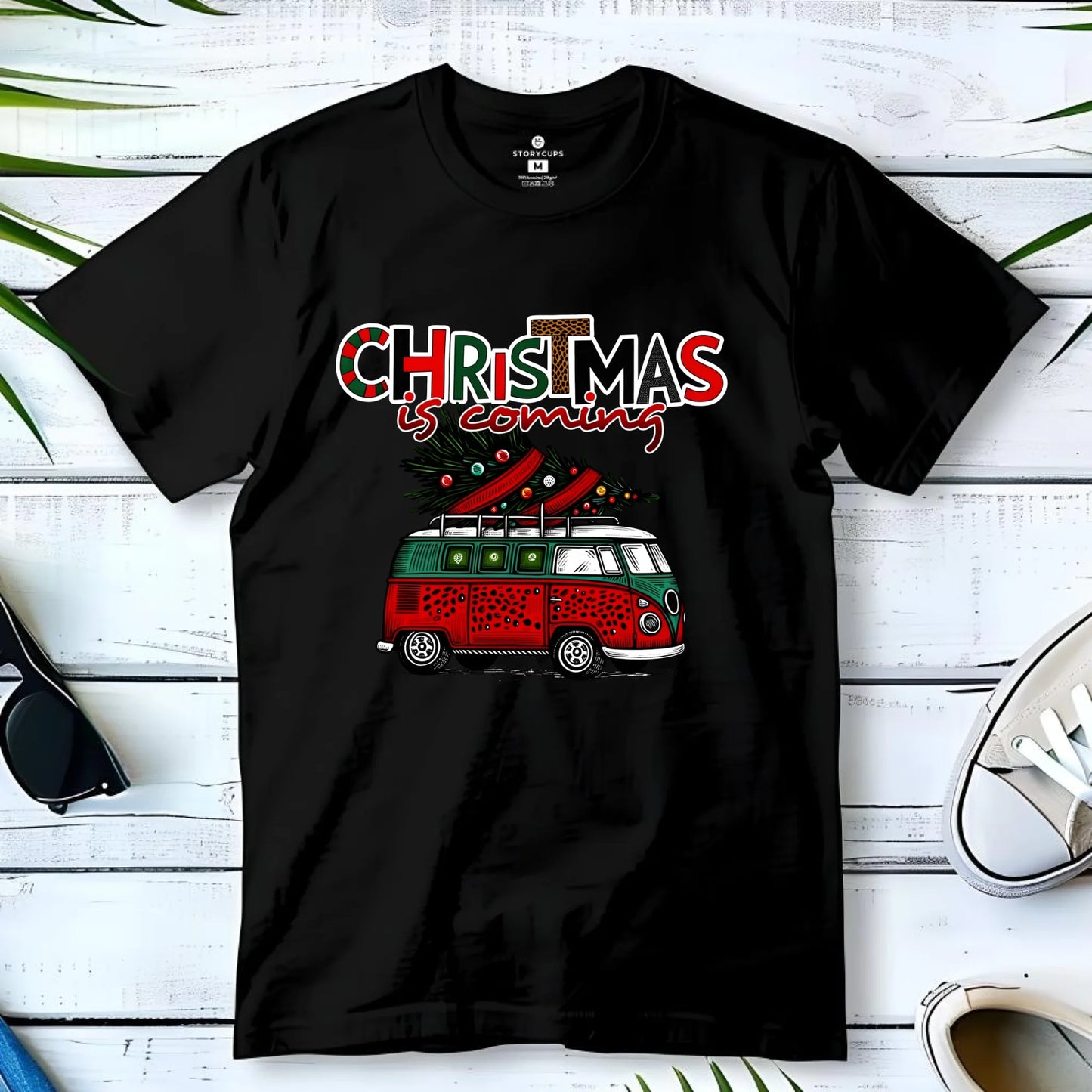 Koszulka męska świąteczna - Kamper Christmas is coming BN42