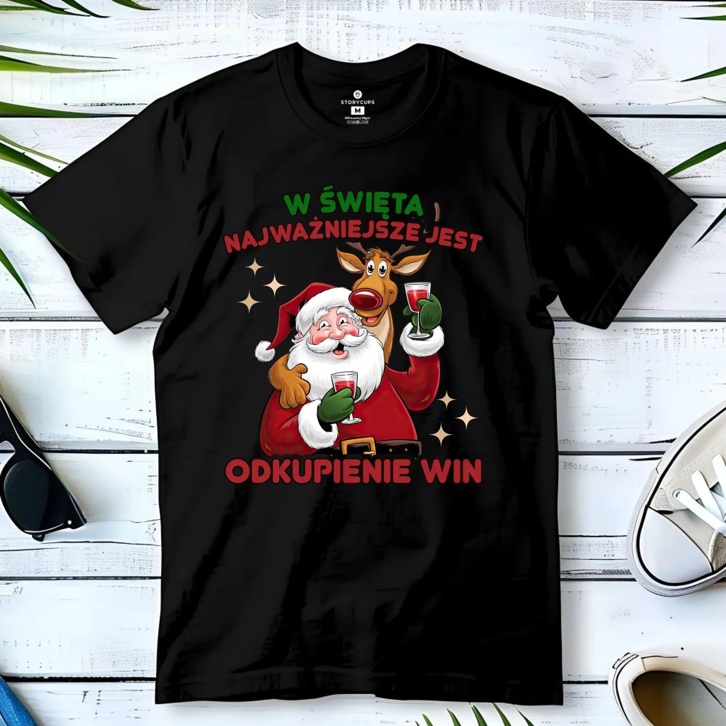 Koszulka męska świąteczna - W święta najważniejsze jest odkupienie win BN73