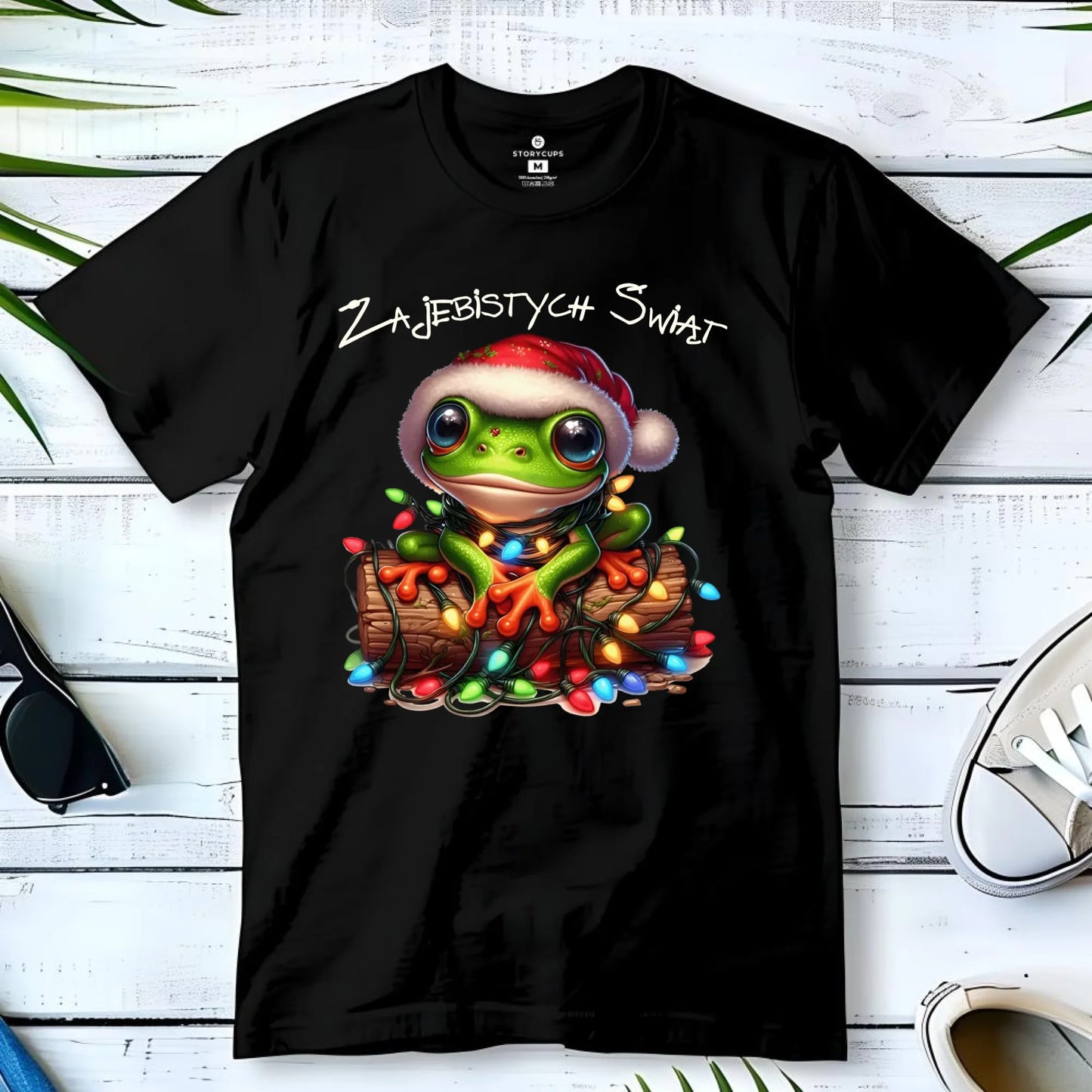 Koszulka męska świąteczna - Żaba - Żajebistych Świąt BN106