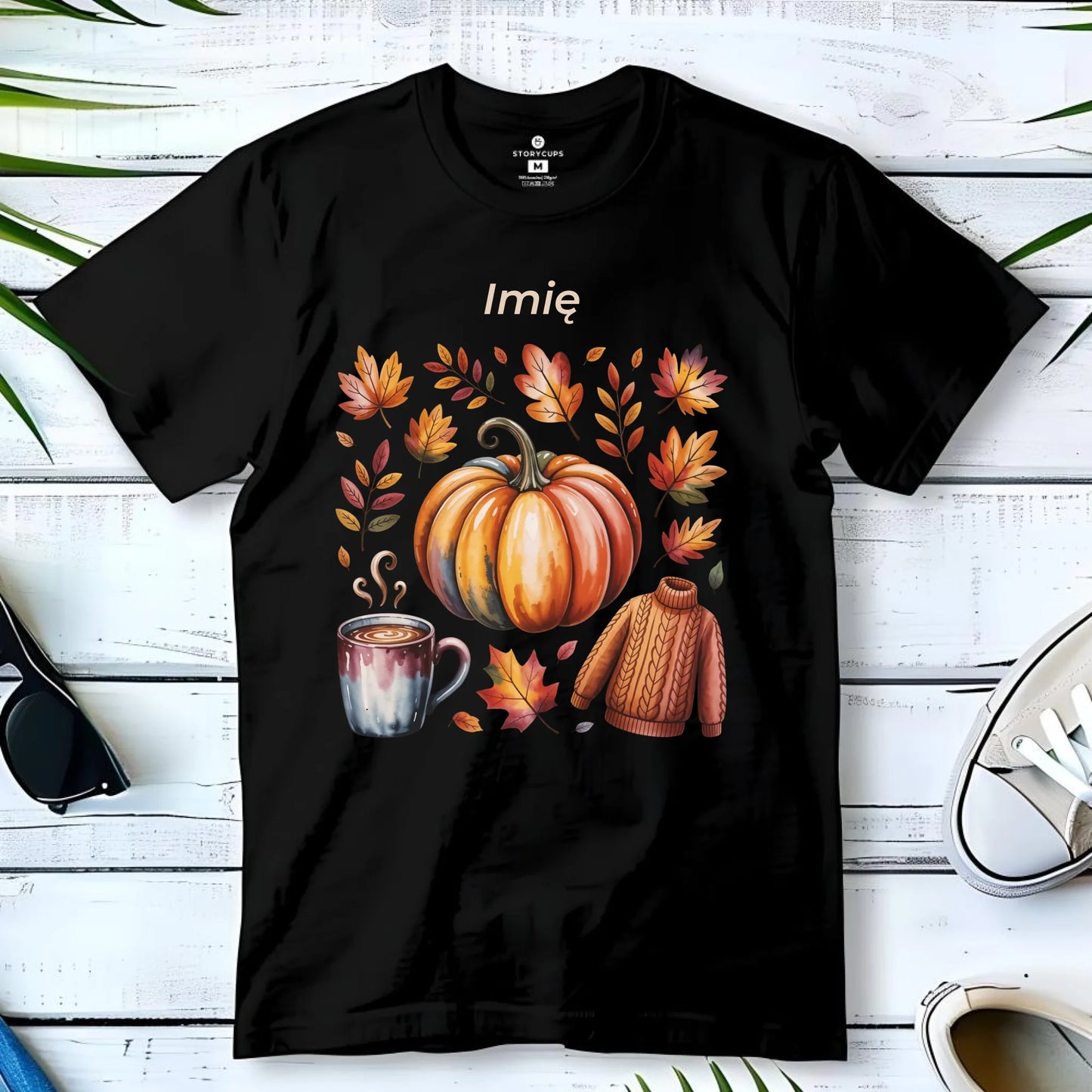 Koszulka męska jesienna - Złota jesień - personalizowana JS30