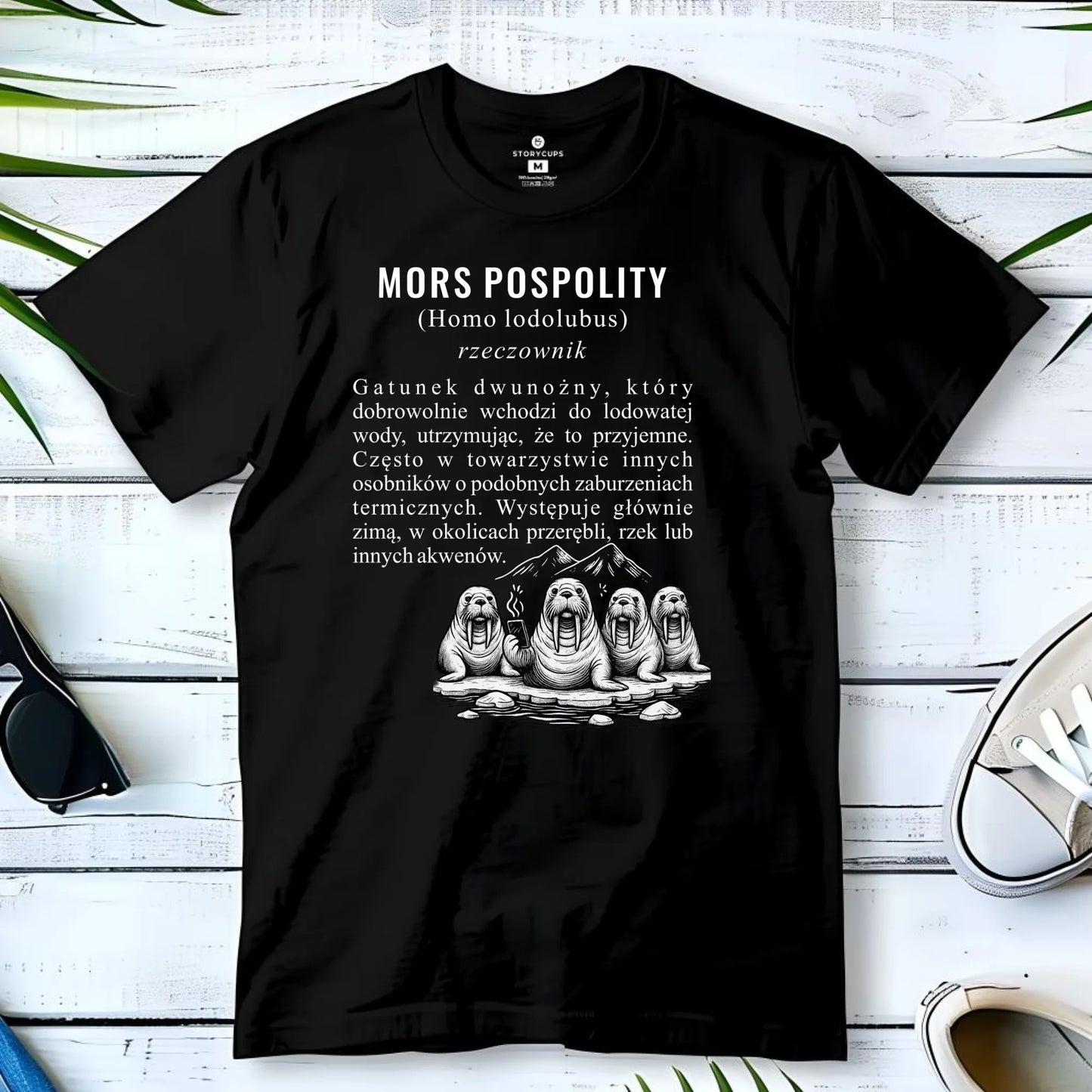 Koszulka męska - prezent dla morsa - Mors pospolity [Homo lodolubus] HM12