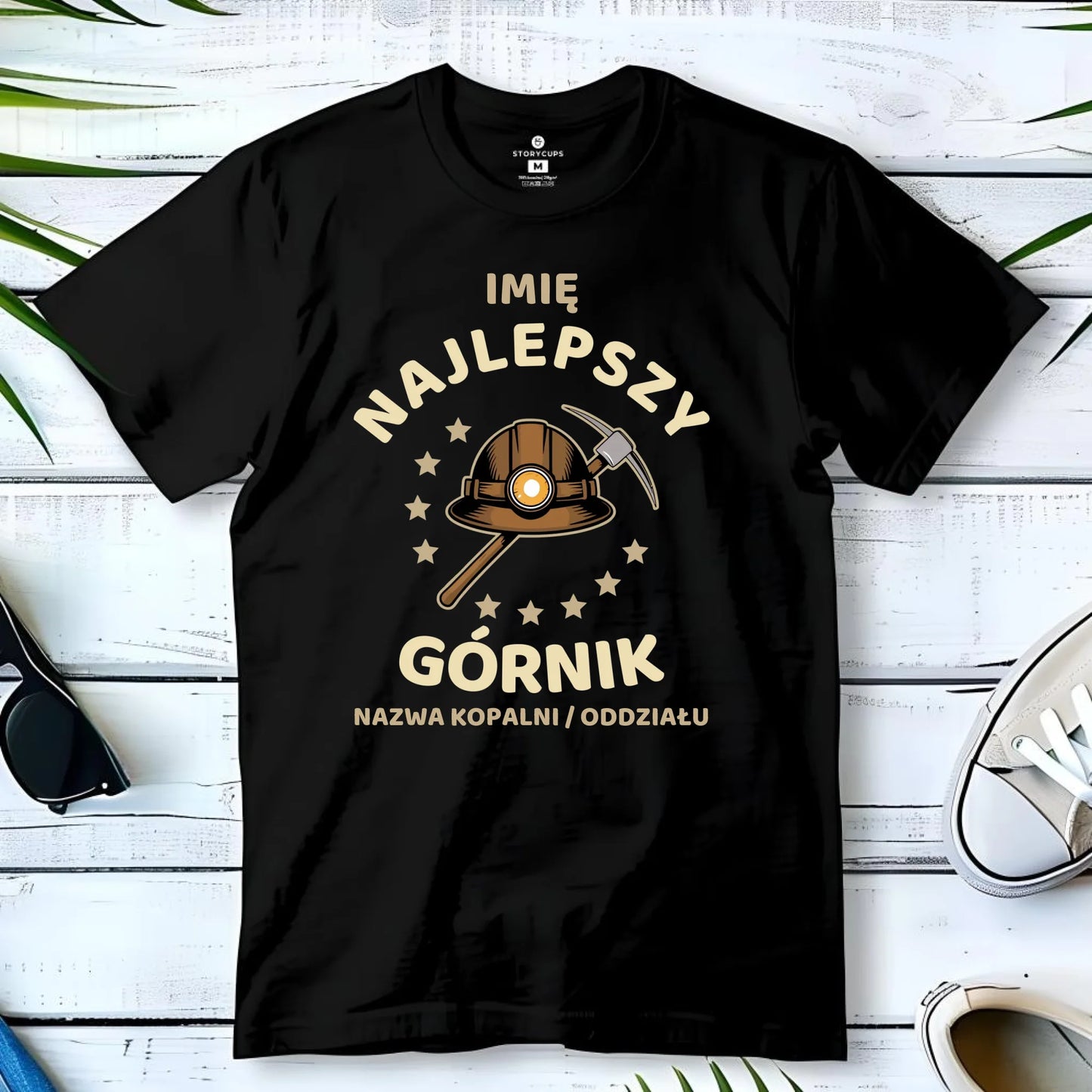 Koszulka męska - prezent dla górnika - Najlepszy górnik - personalizowana G23