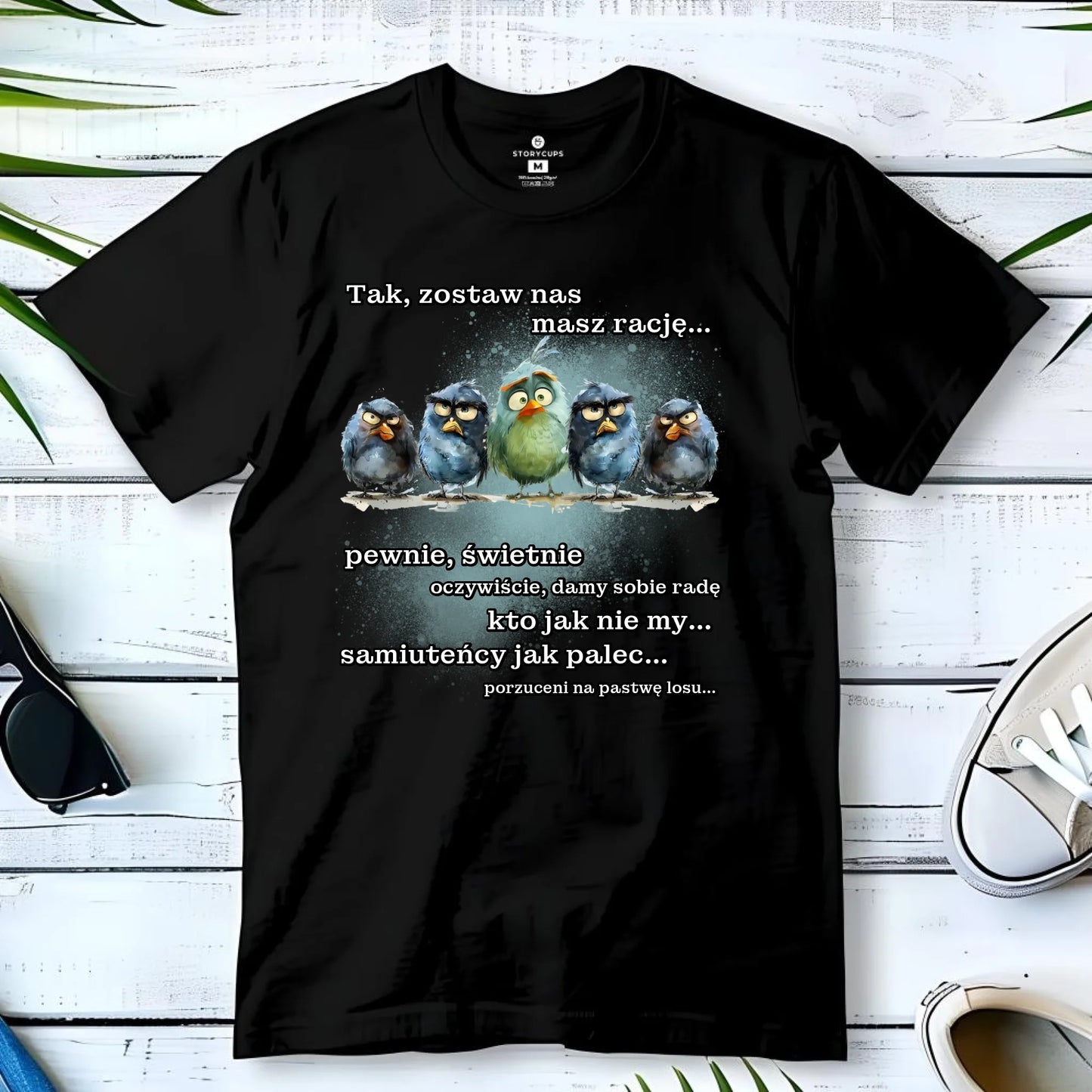 Koszulka męska na odejście z pracy - Tak, zostaw nas OP06