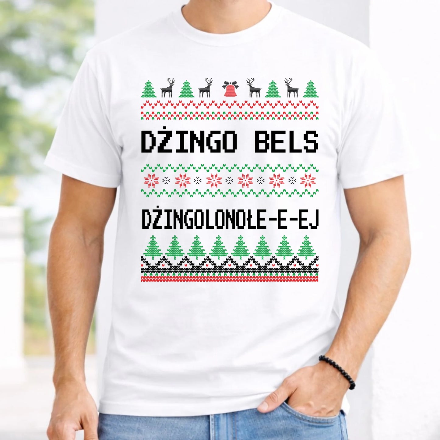 Koszulka męska świąteczna - prezent na Święta - Dżingo bels BN11