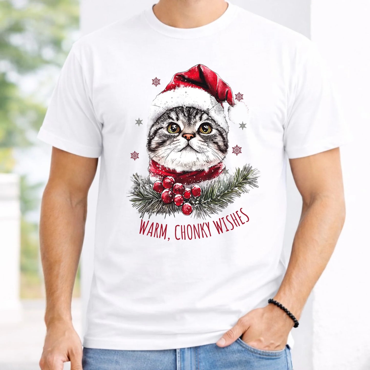 Koszulka męska świąteczna - Warm, Chonky Wishes BN36