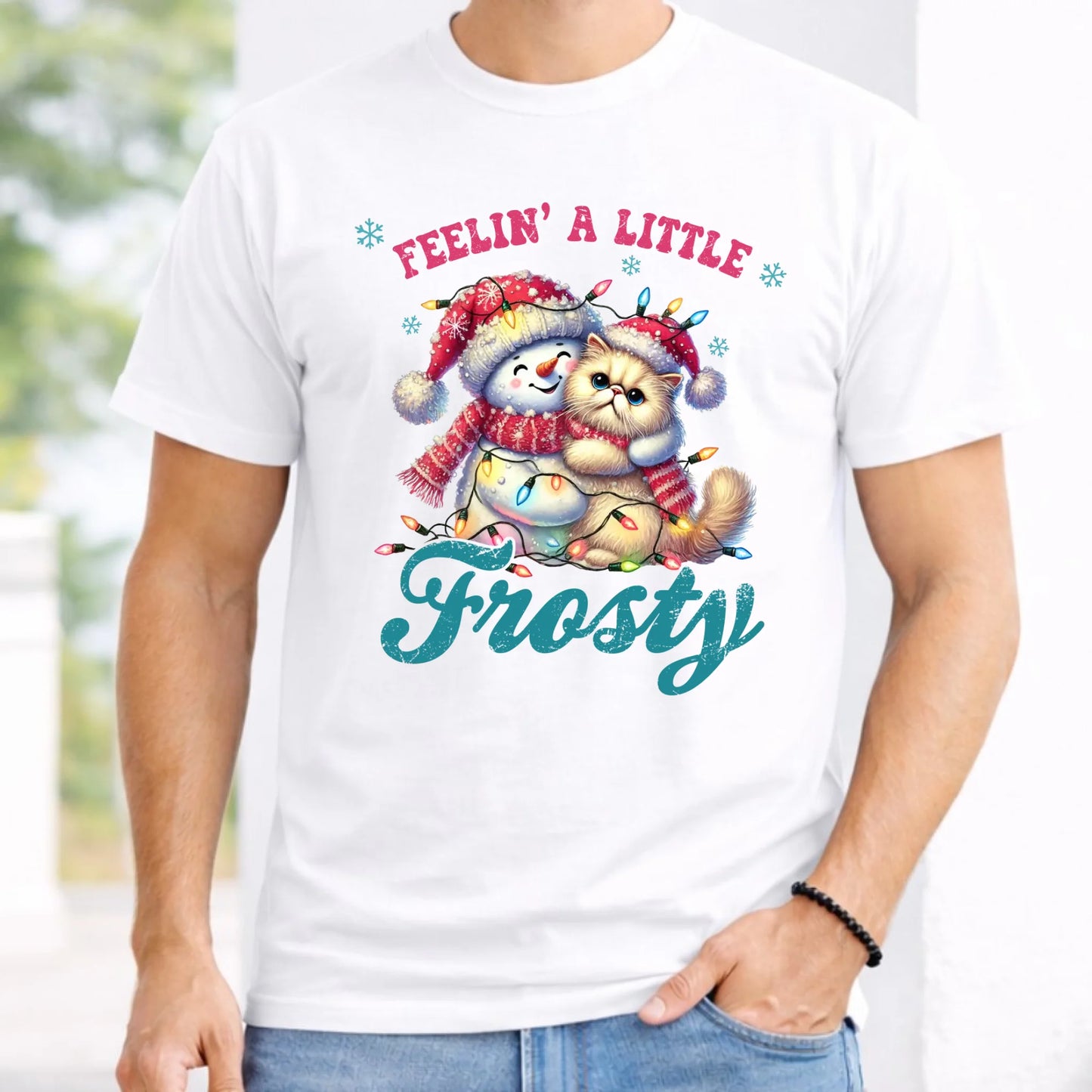 Koszulka męska świąteczna - Feelin' a little frosty BN52