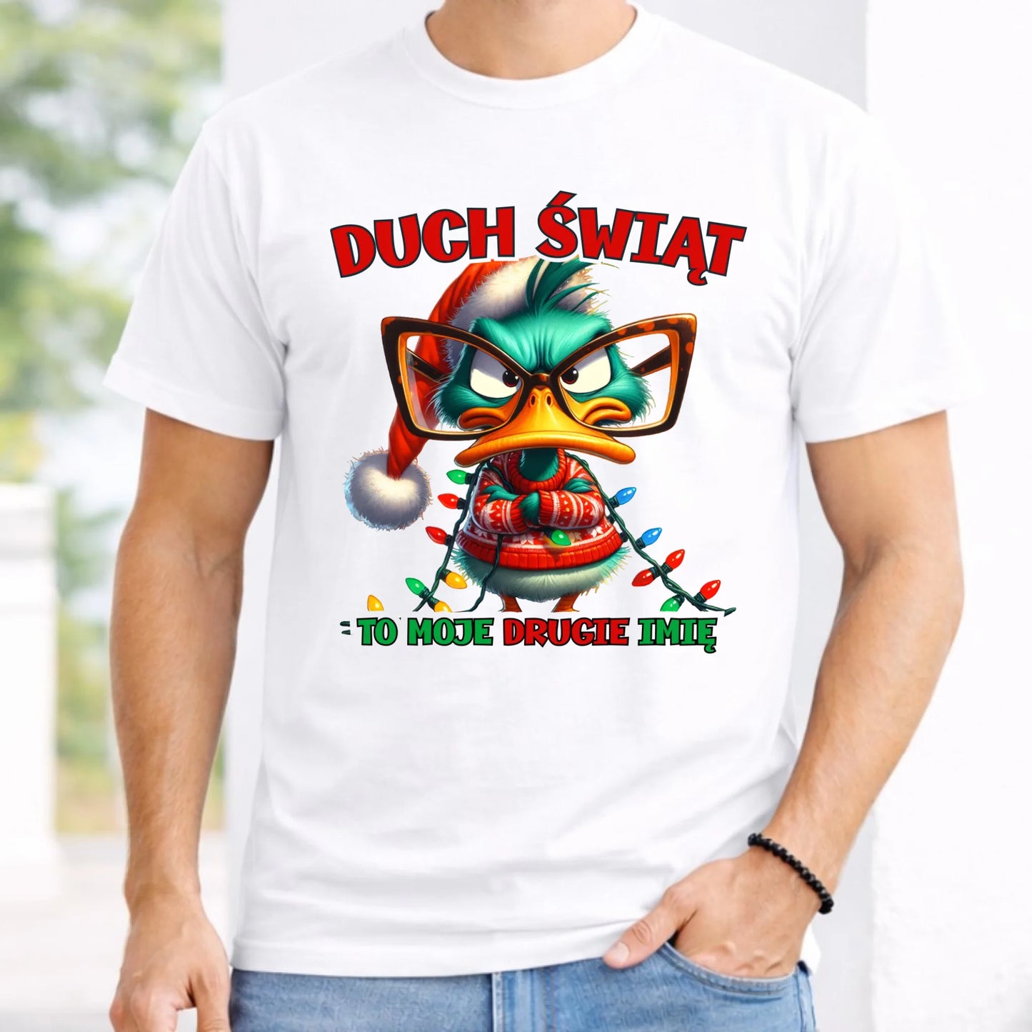 Koszulka męska świąteczna - Duch Świąt to moje drugie imię BN76