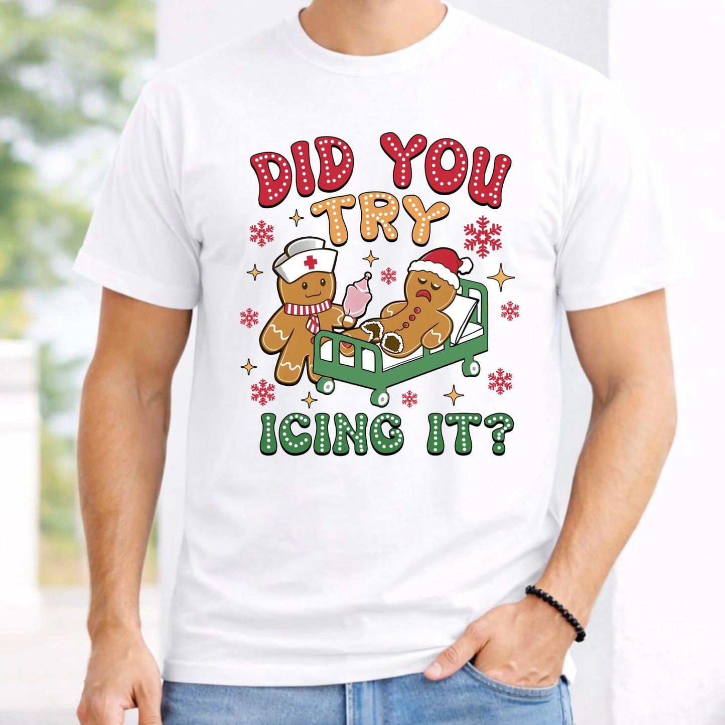 Koszulka męska świąteczna - Did you try icing it? BN78