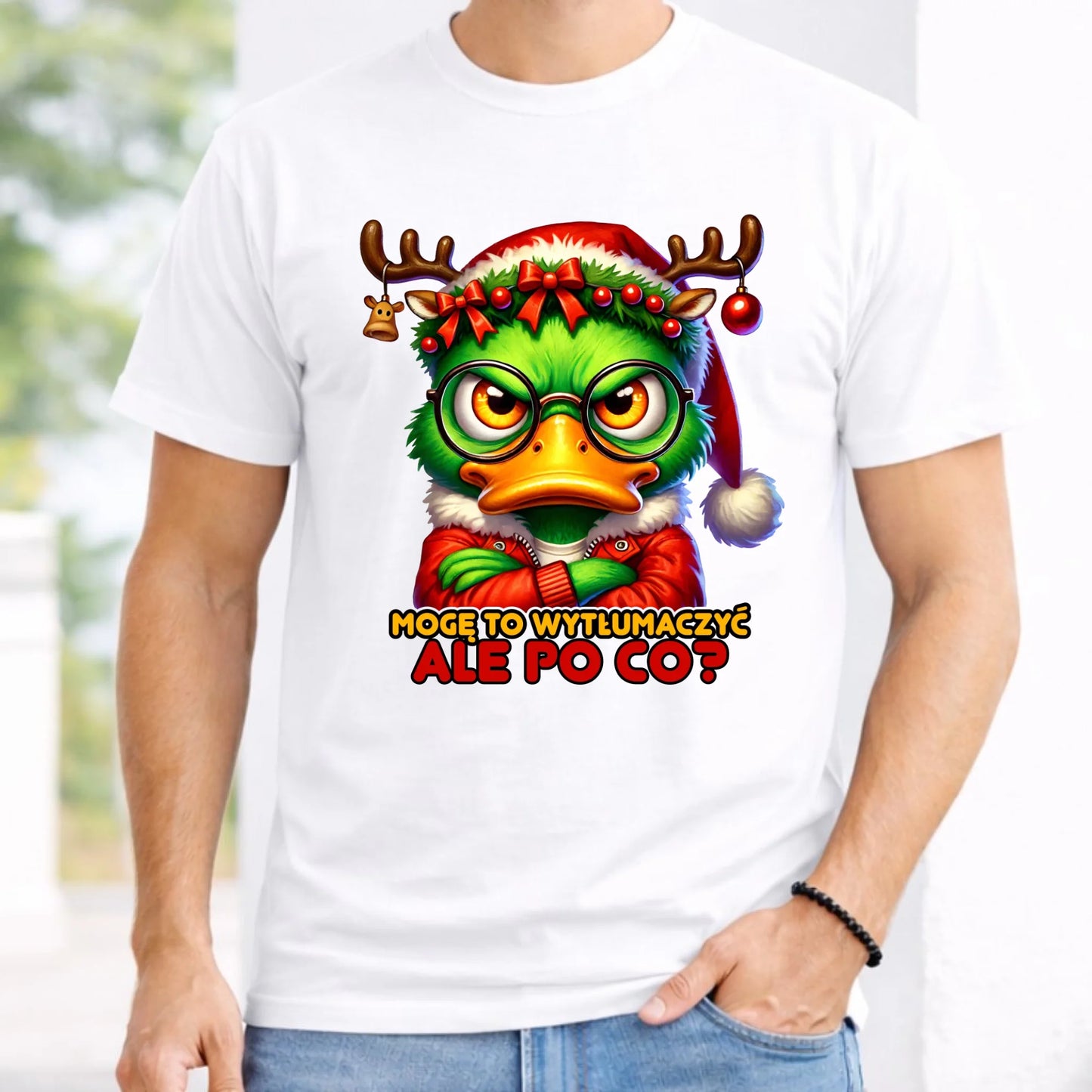 Koszulka męska świąteczna - Mogę to wytłumaczyć Ale po co? BN77