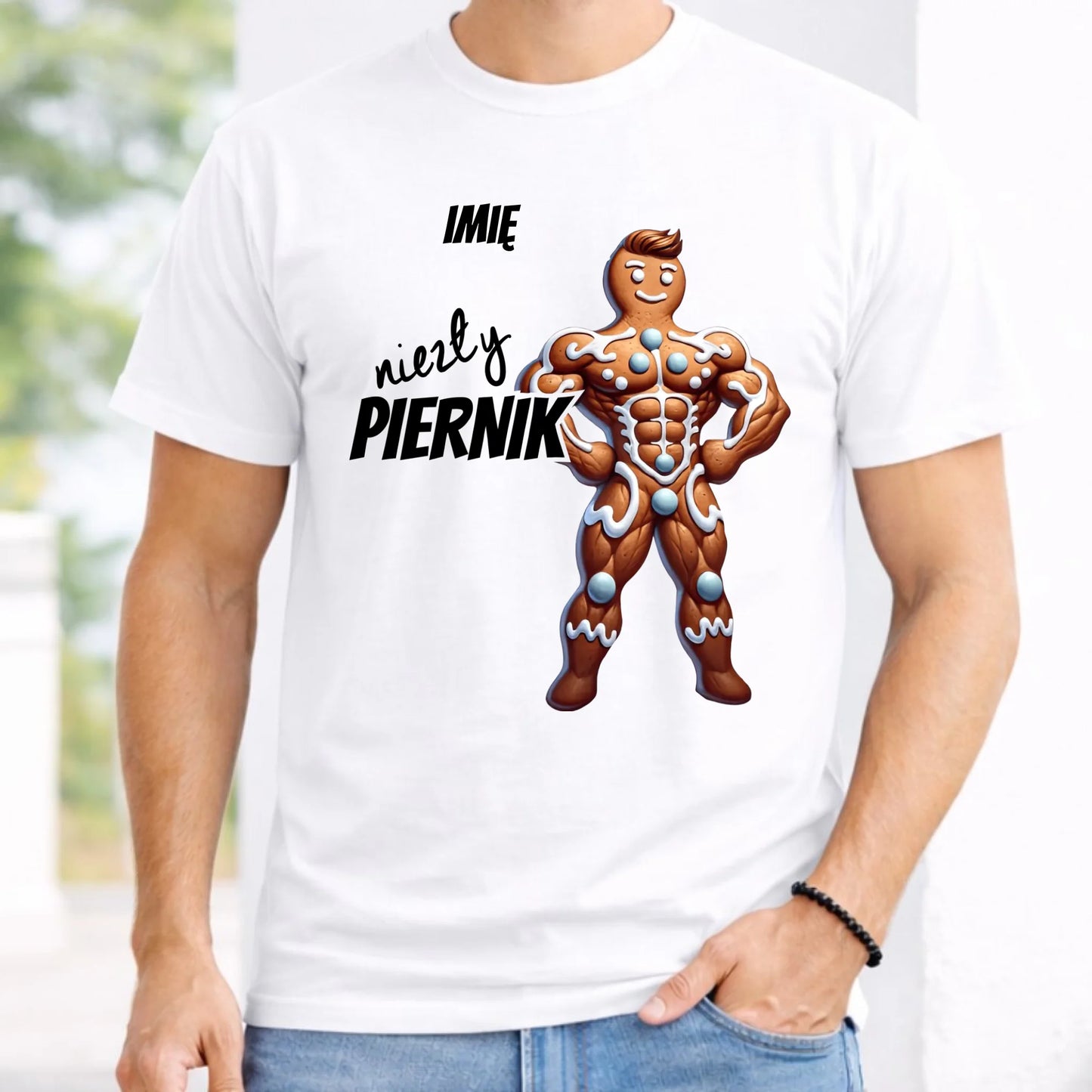 Koszulka męska świąteczna - Niezły piernik - personalizowana BN24