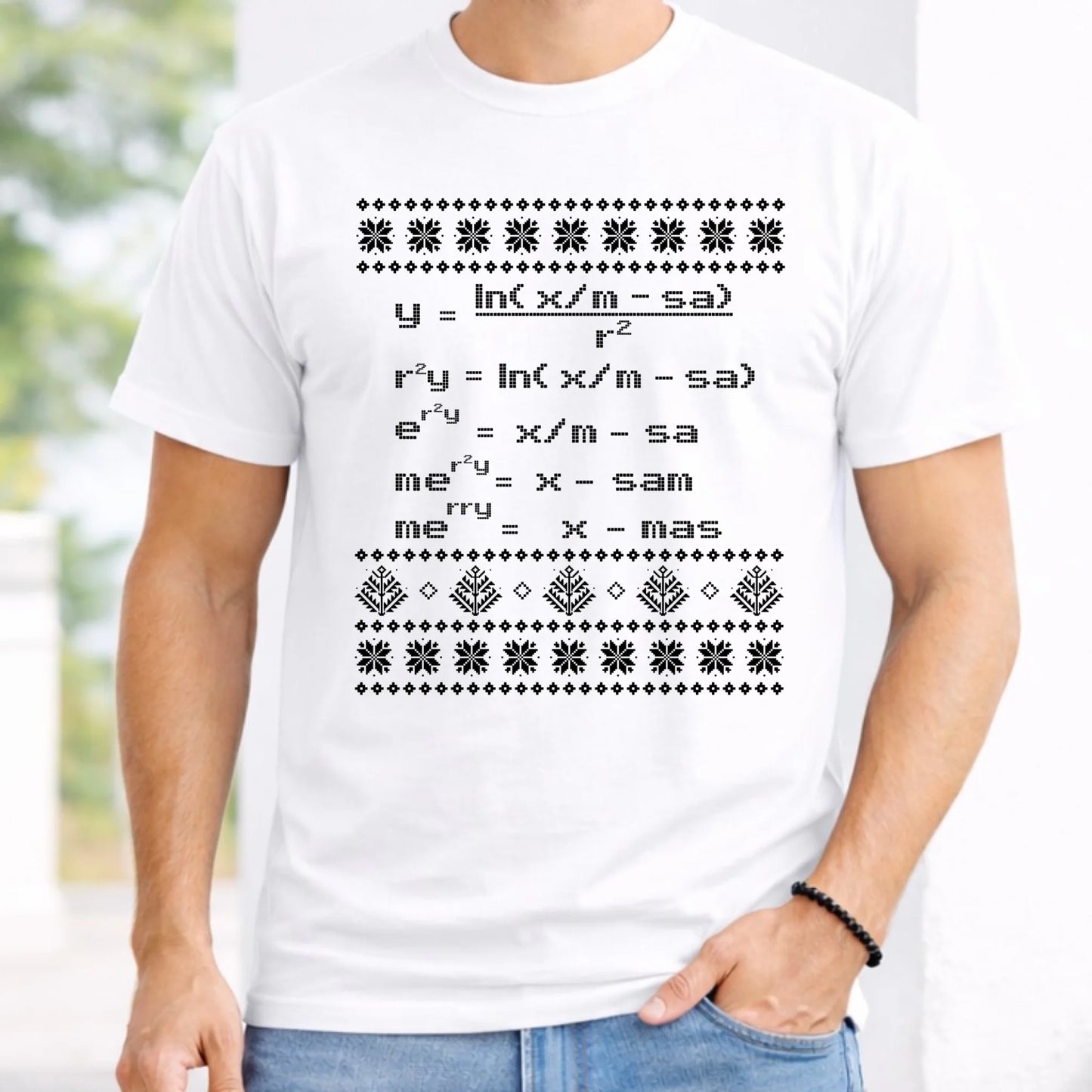 Koszulka męska świąteczna - Zadanie matematyczne BN108
