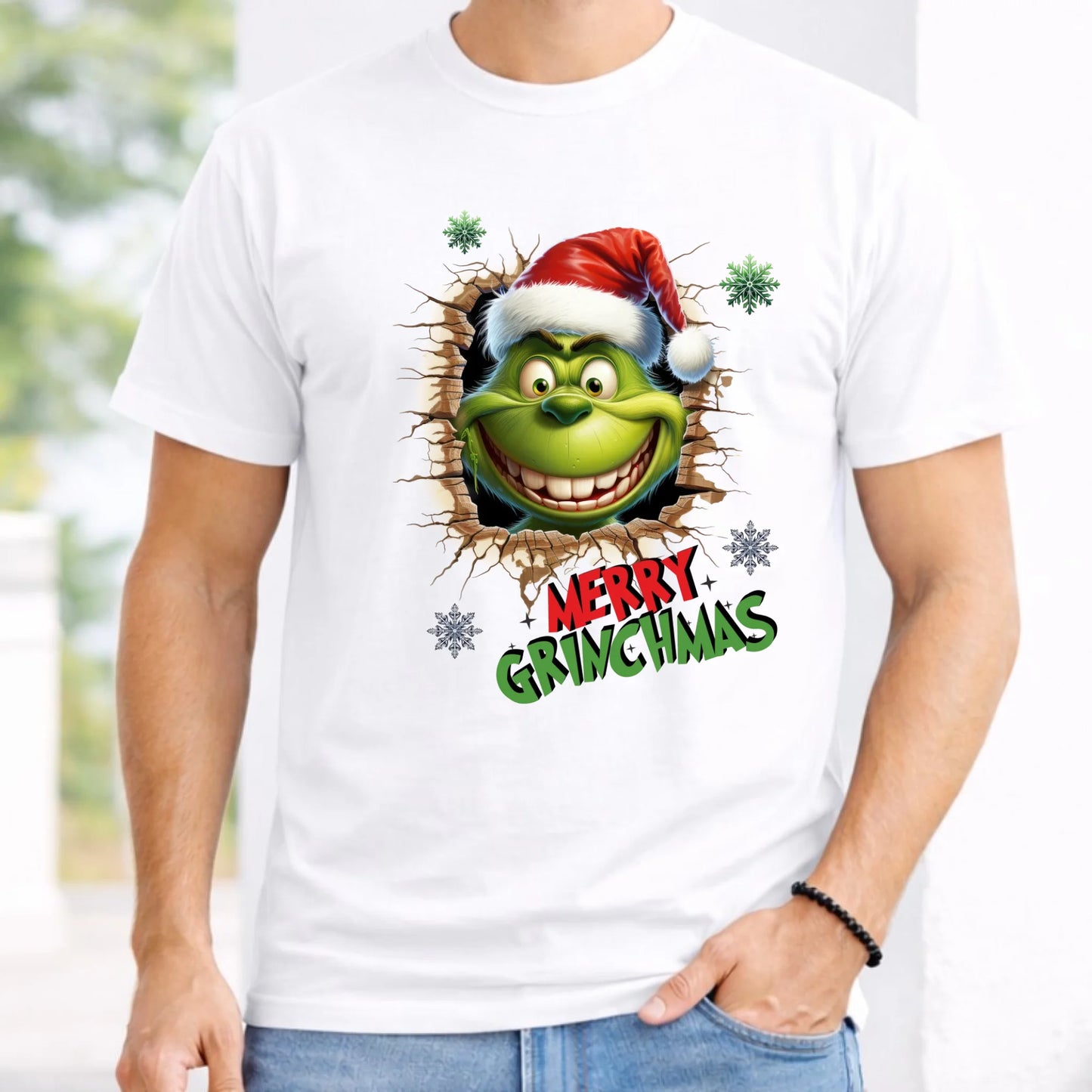 Koszulka męska świąteczna - Grinch - Merry Grinchmas BN113