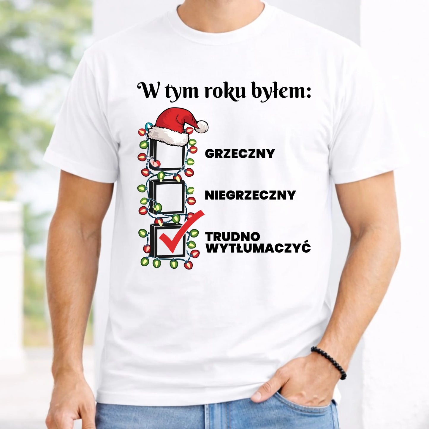 Koszulka męska świąteczna - Trudno wytłumaczyć BN134