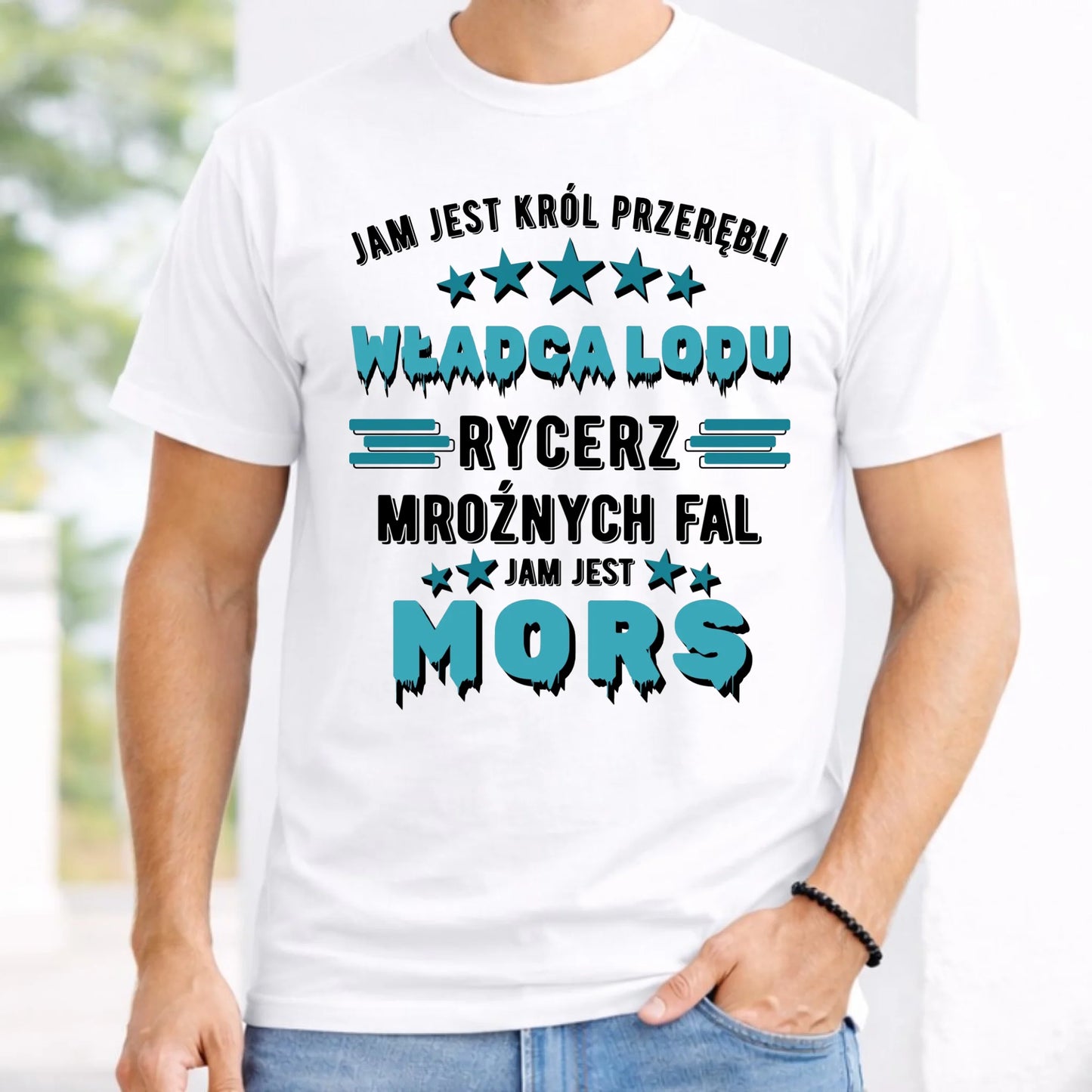 Koszulka męska - prezent dla morsa - Jam jest Król przerębli Jam jest mors HM13