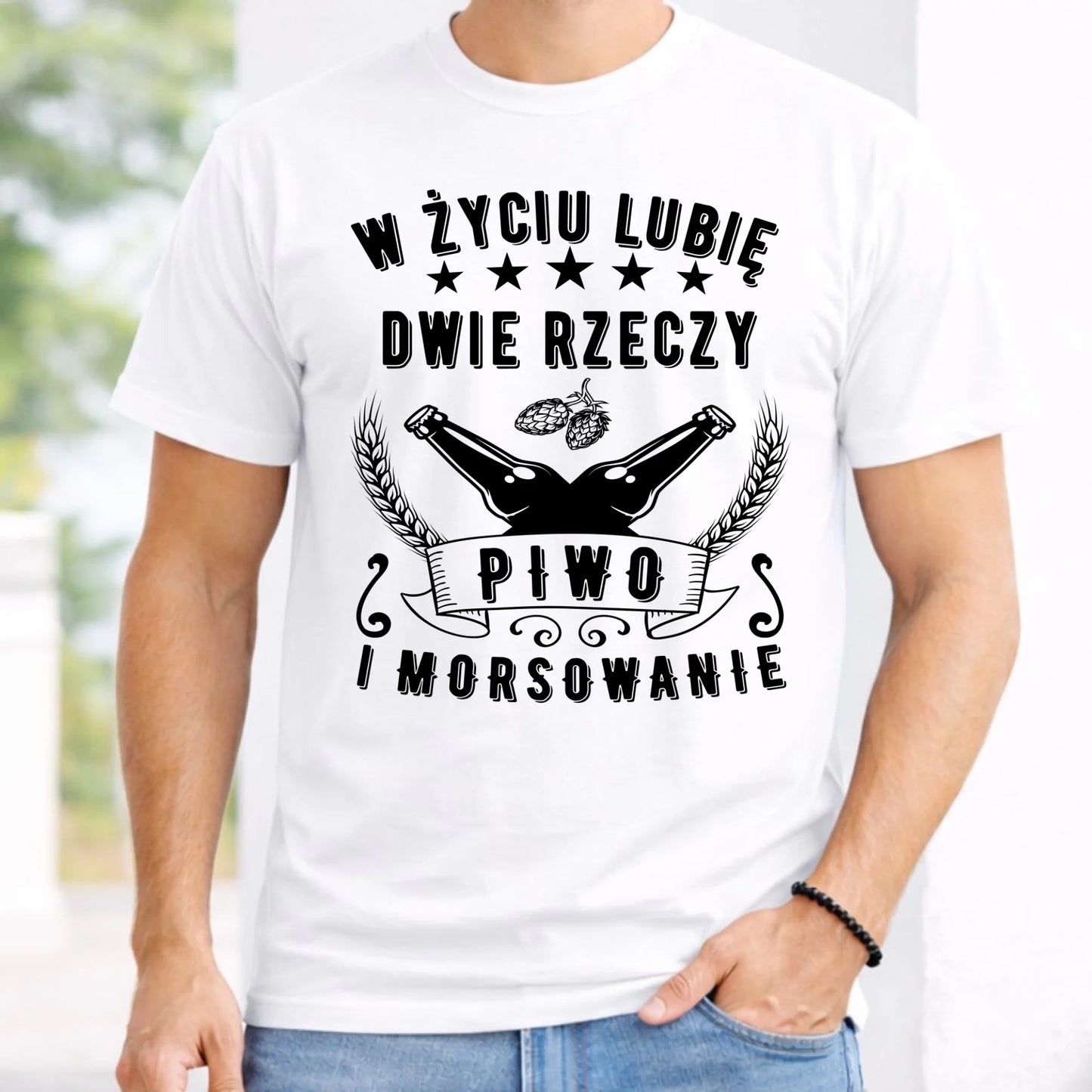 Koszulka męska - prezent dla morsa - Piwo i morsowanie - Mors HM09