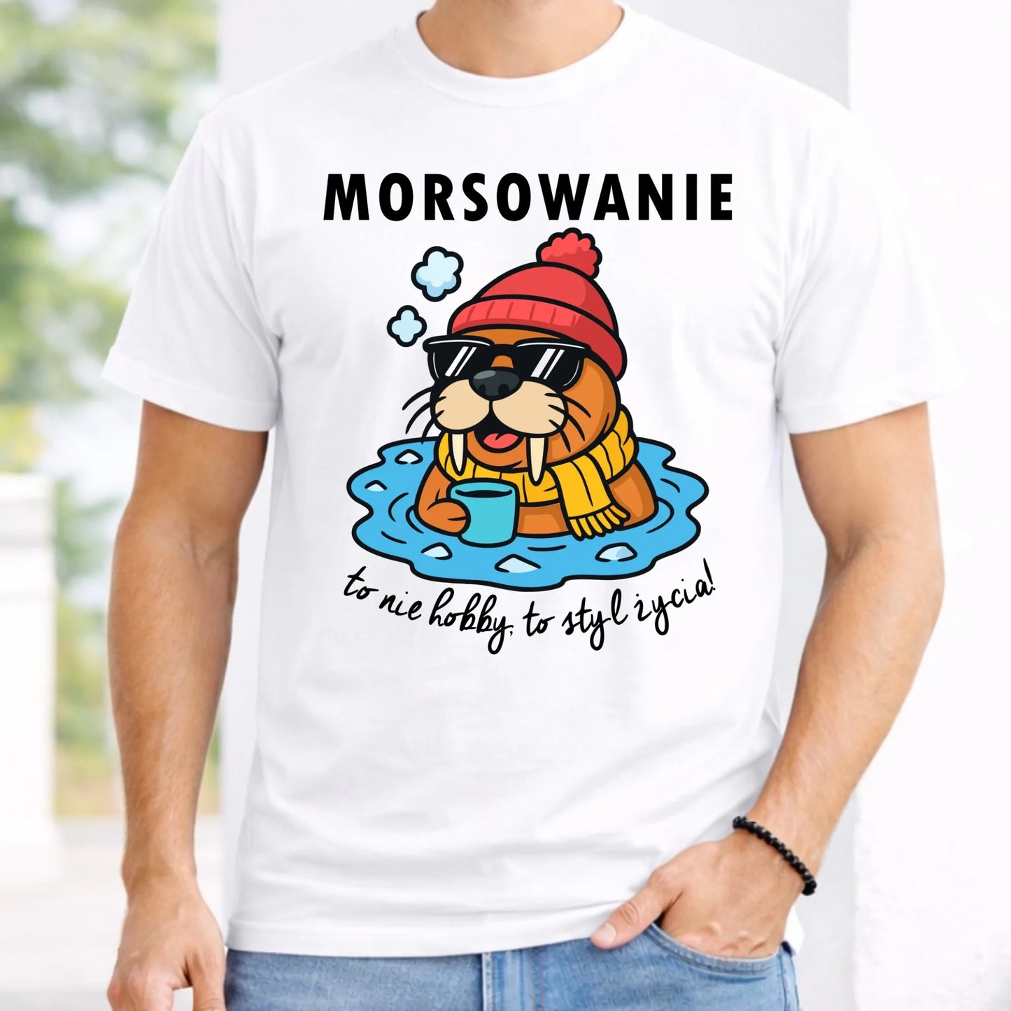 Koszulka męska - prezent dla morsa - Morsowanie to styl życia HM10