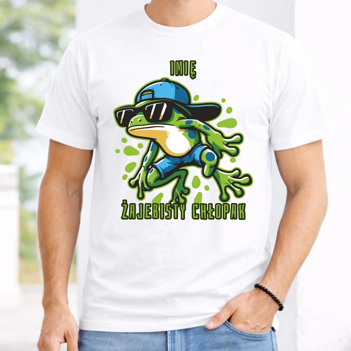 Koszulka męska - Żajebisty Chłopak prezent na Dzień Chłopaka - personalizowana DCH02