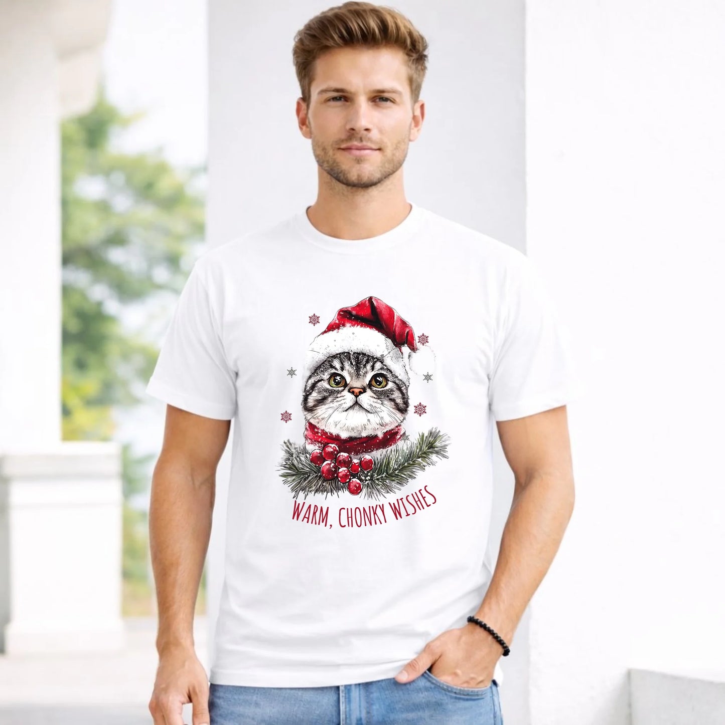 Koszulka męska świąteczna - Warm, Chonky Wishes BN36