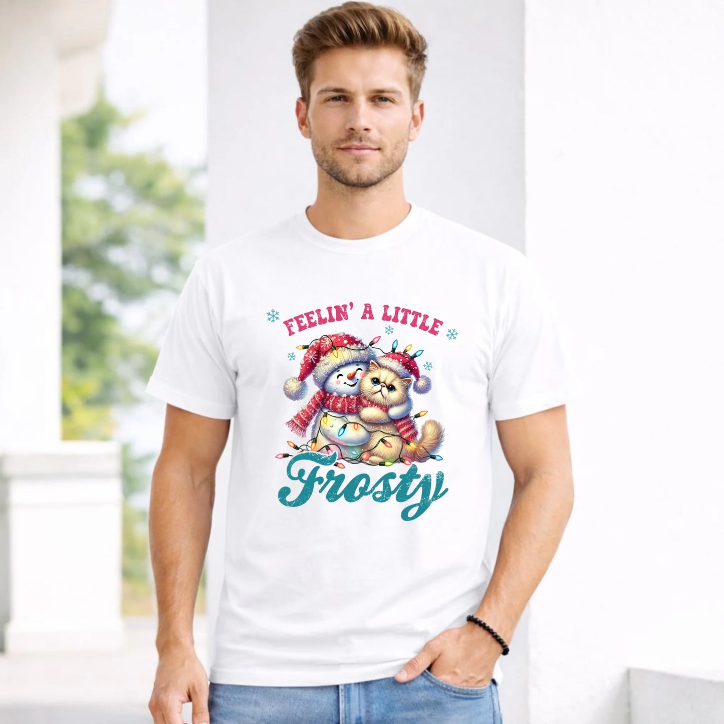 Koszulka męska świąteczna - Feelin' a little frosty BN52