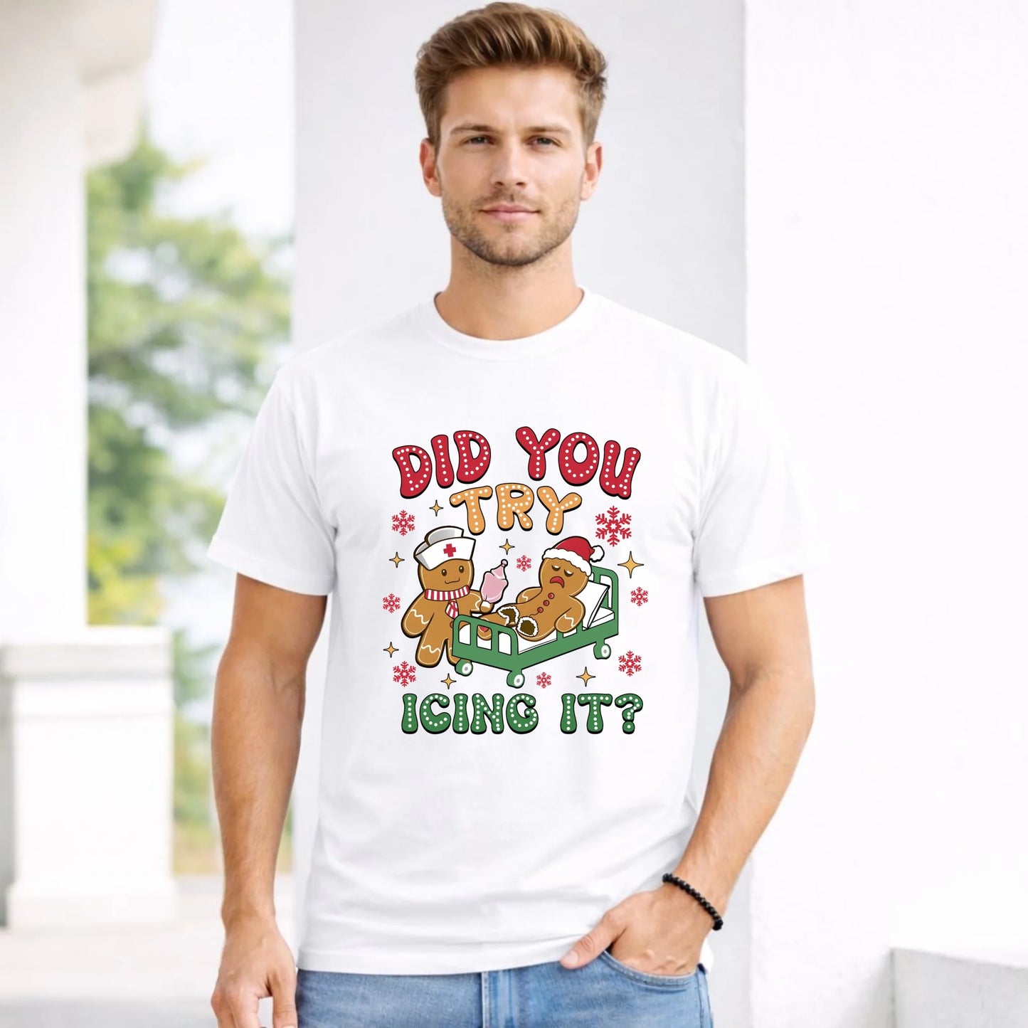 Koszulka męska świąteczna - Did you try icing it? BN78