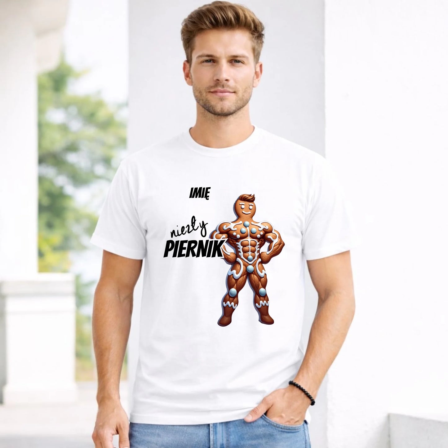 Koszulka męska świąteczna - Niezły piernik - personalizowana BN24