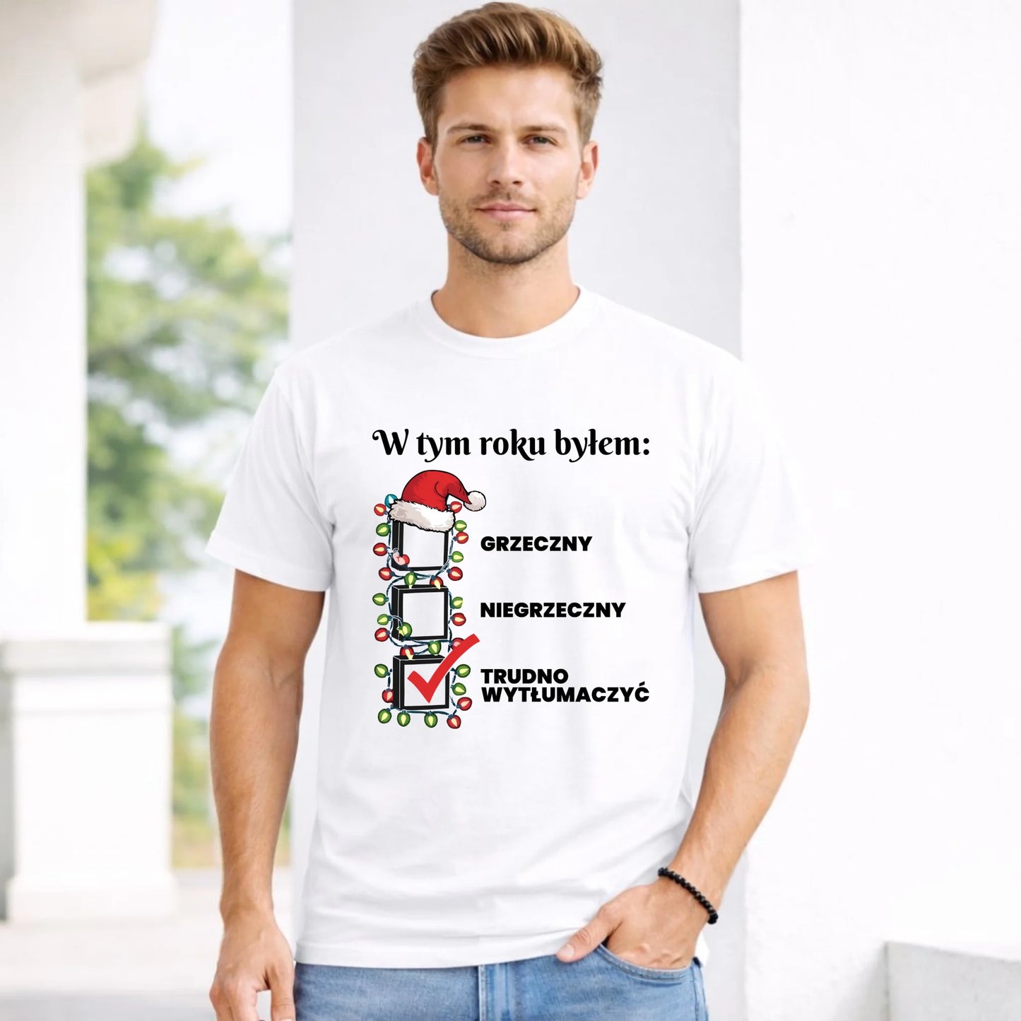 Koszulka męska świąteczna - Trudno wytłumaczyć BN134