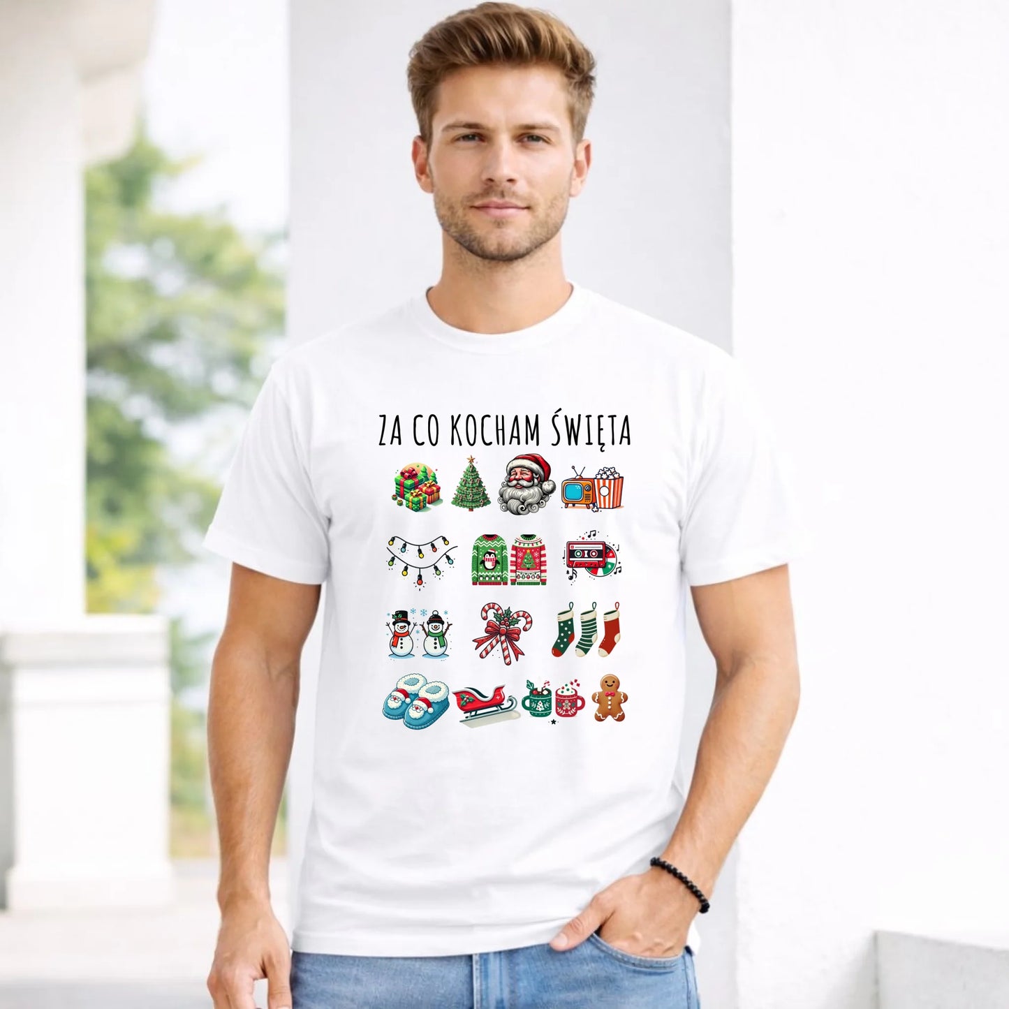 Koszulka męska świąteczna - Za co kocham święta BN130