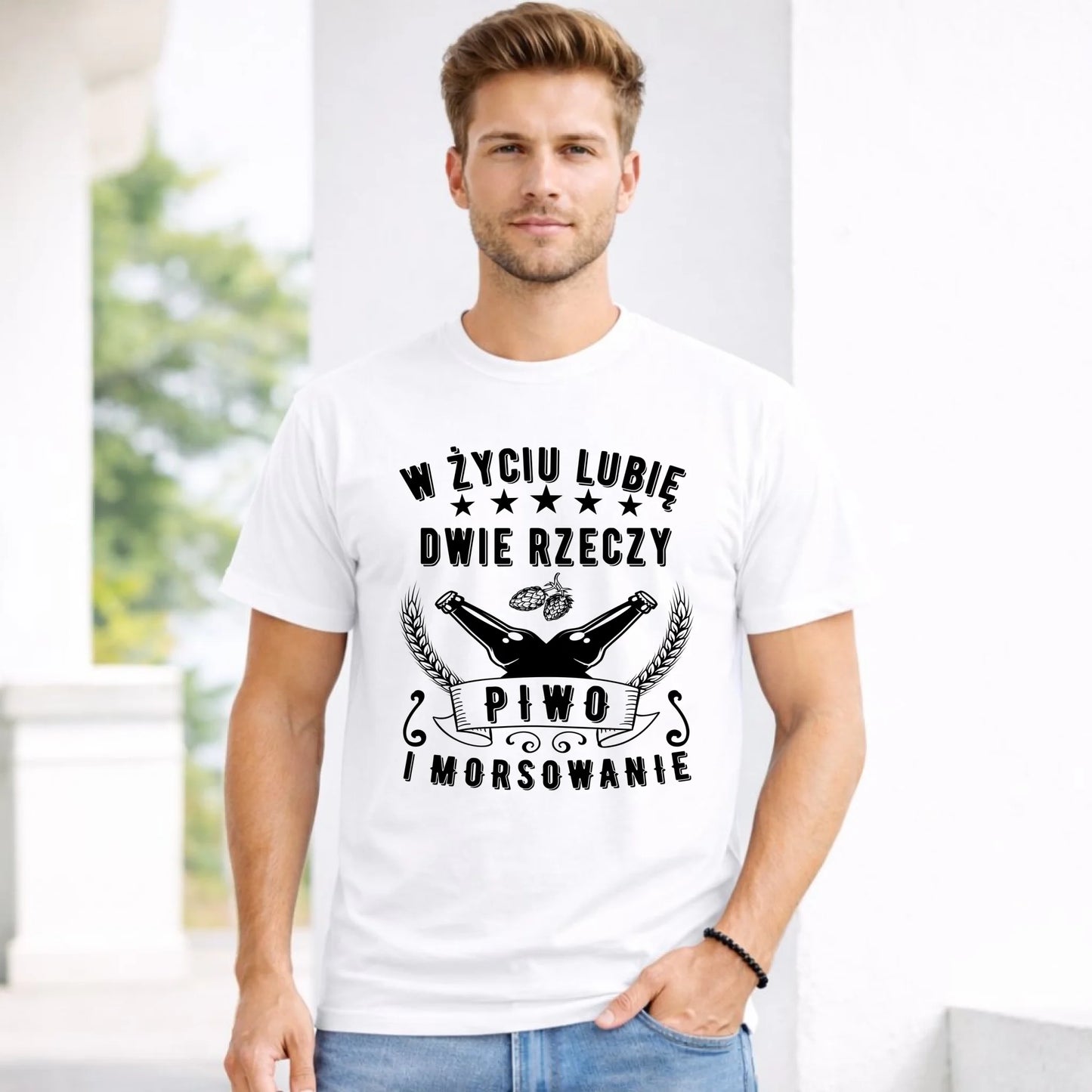 Koszulka męska - prezent dla morsa - Piwo i morsowanie - Mors HM09