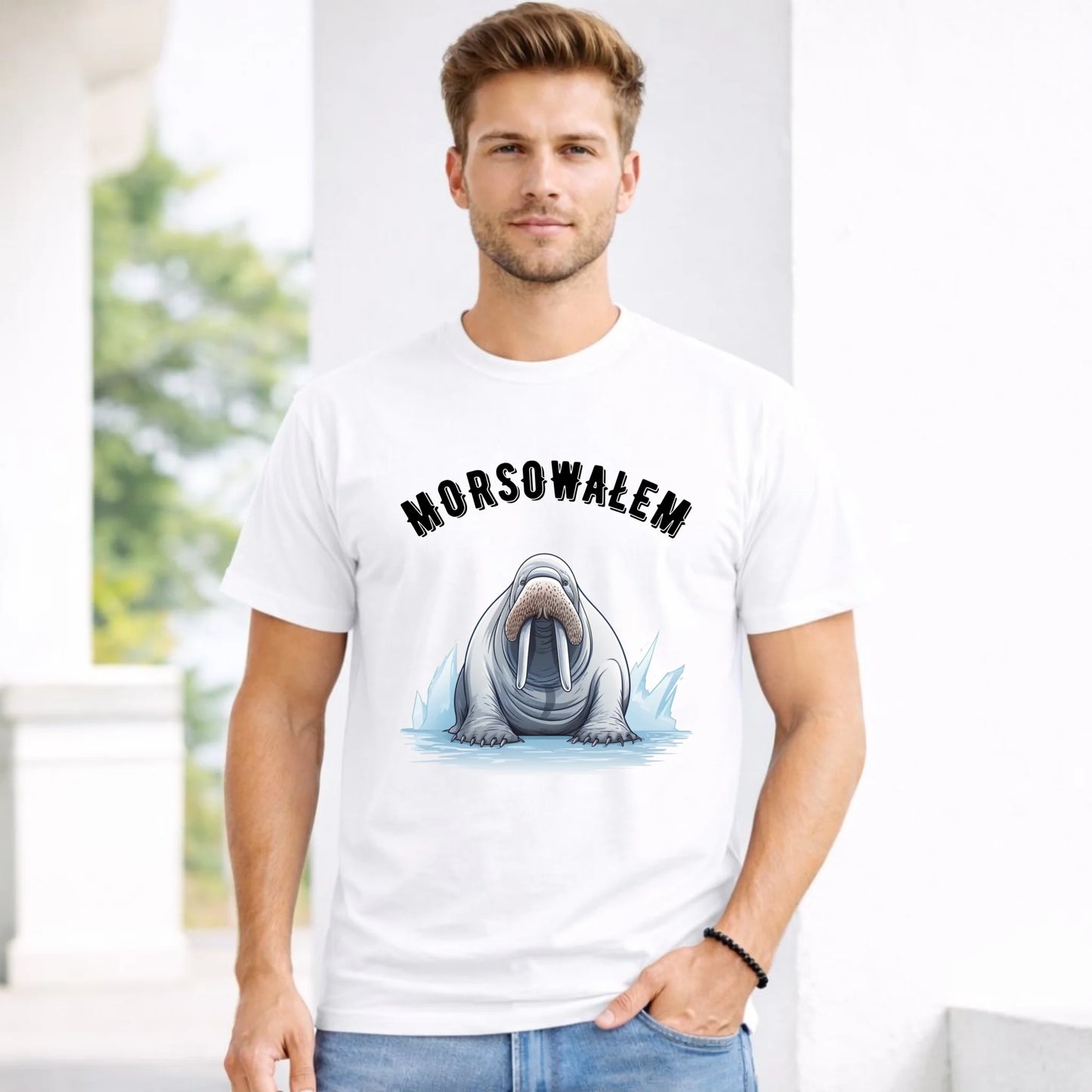 Koszulka męska dla morsa - Morsowałem HM01