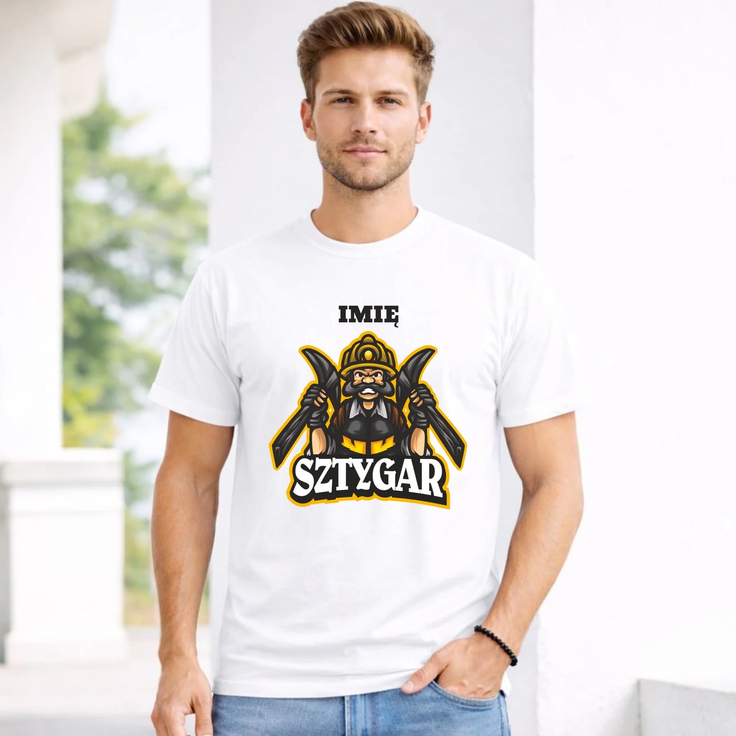 Koszulka męska - prezent dla górnika - Sztygar - personalizowana G15