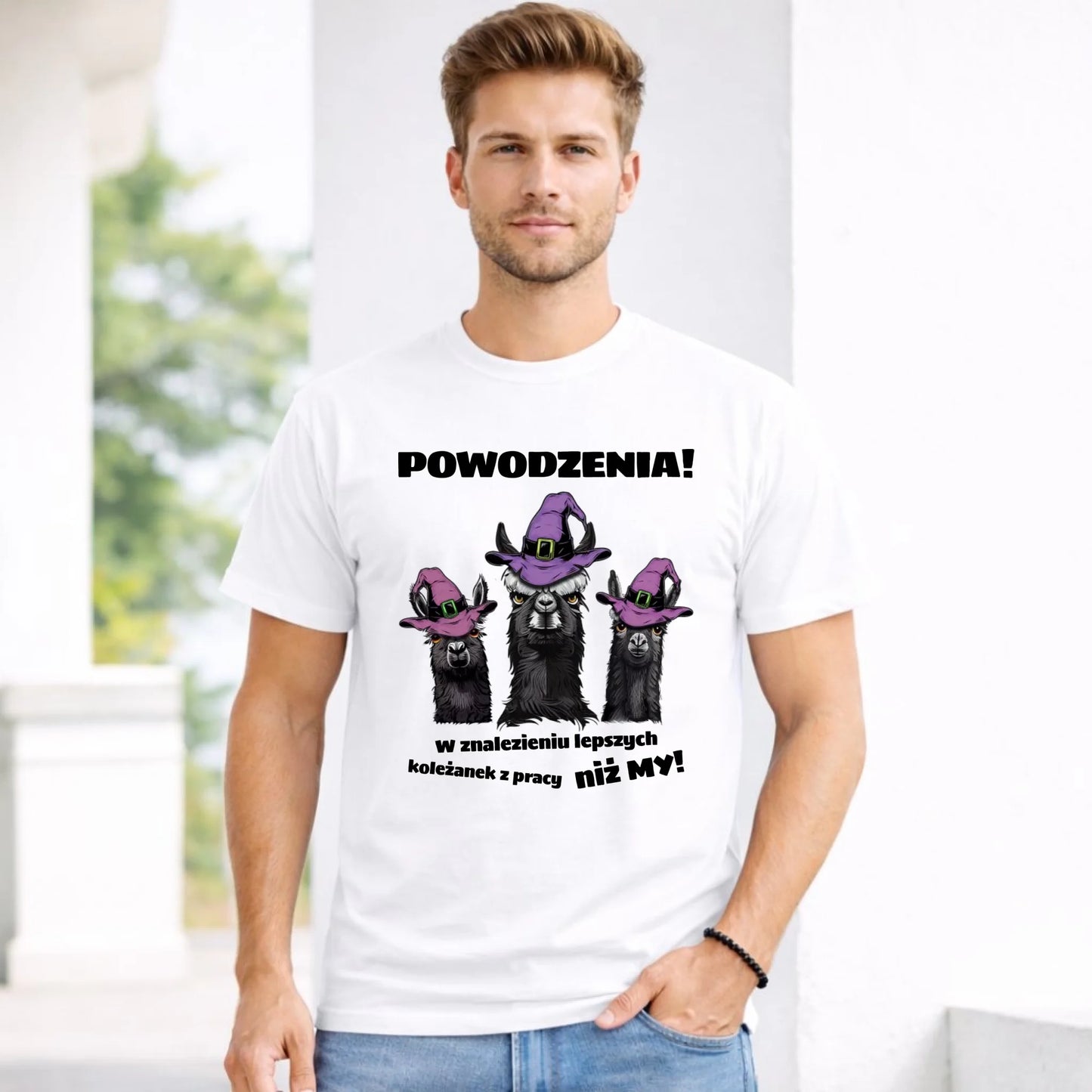 Koszulka męska na odejście z pracy - Powodzenia w znalezieniu lepszych koleżanek OP07 - StoryCups.pl