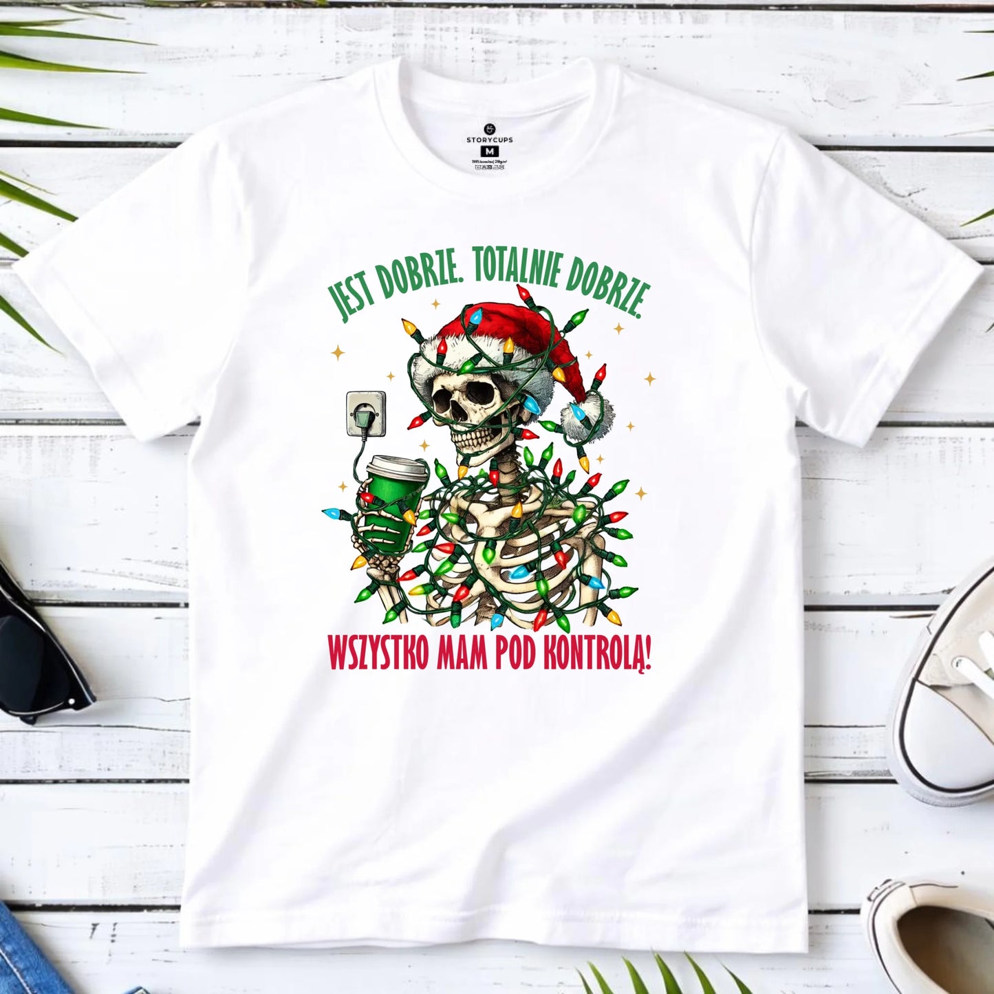 Koszulka męska świąteczna - Jest dobrze Wszystko mam pod kontrolą BN55