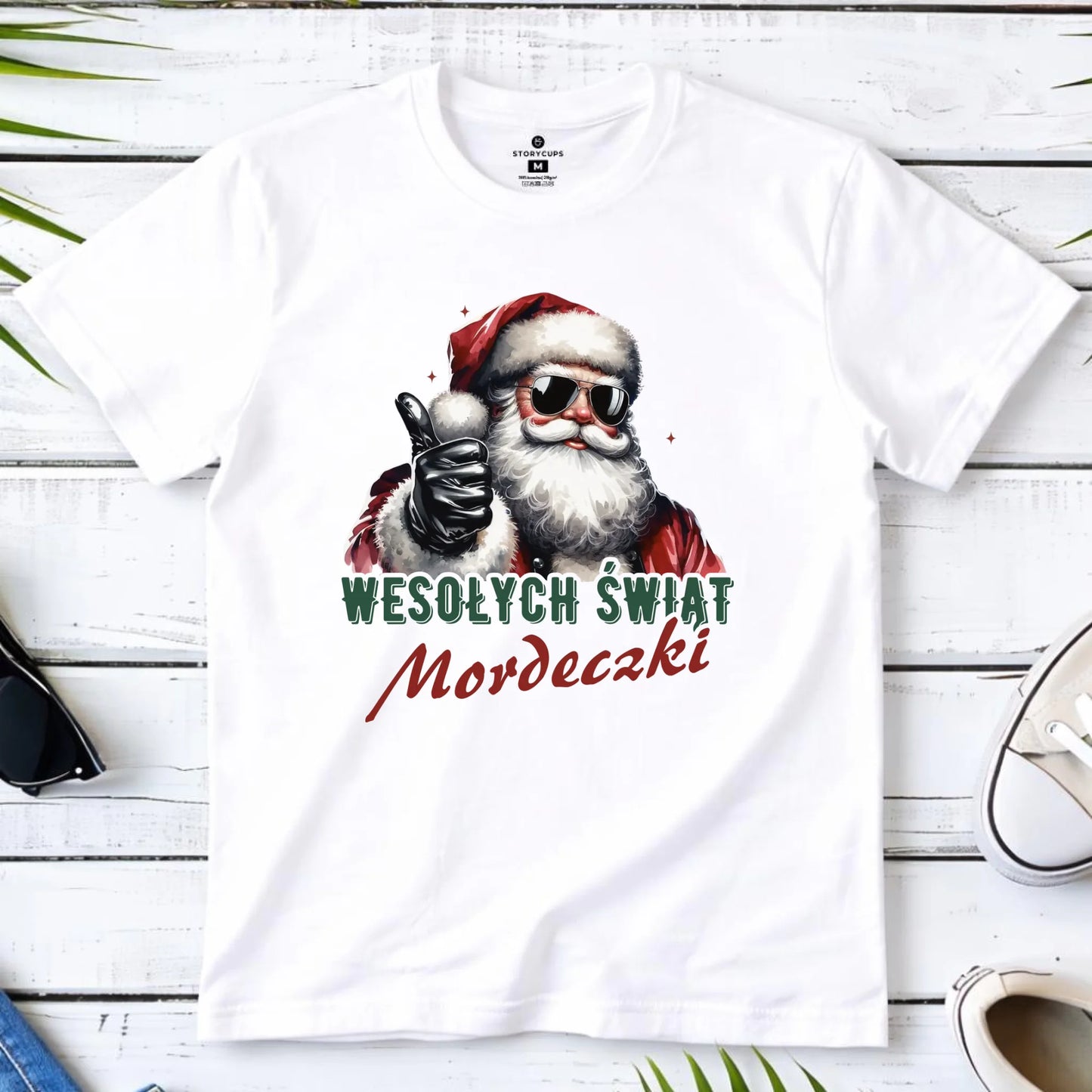 Koszulka męska świąteczna - Mikołaj Wesołych Świąt mordeczki BN65