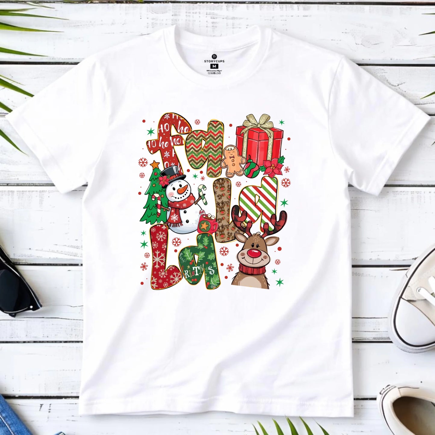 Koszulka męska świąteczna - Fa la la BN71